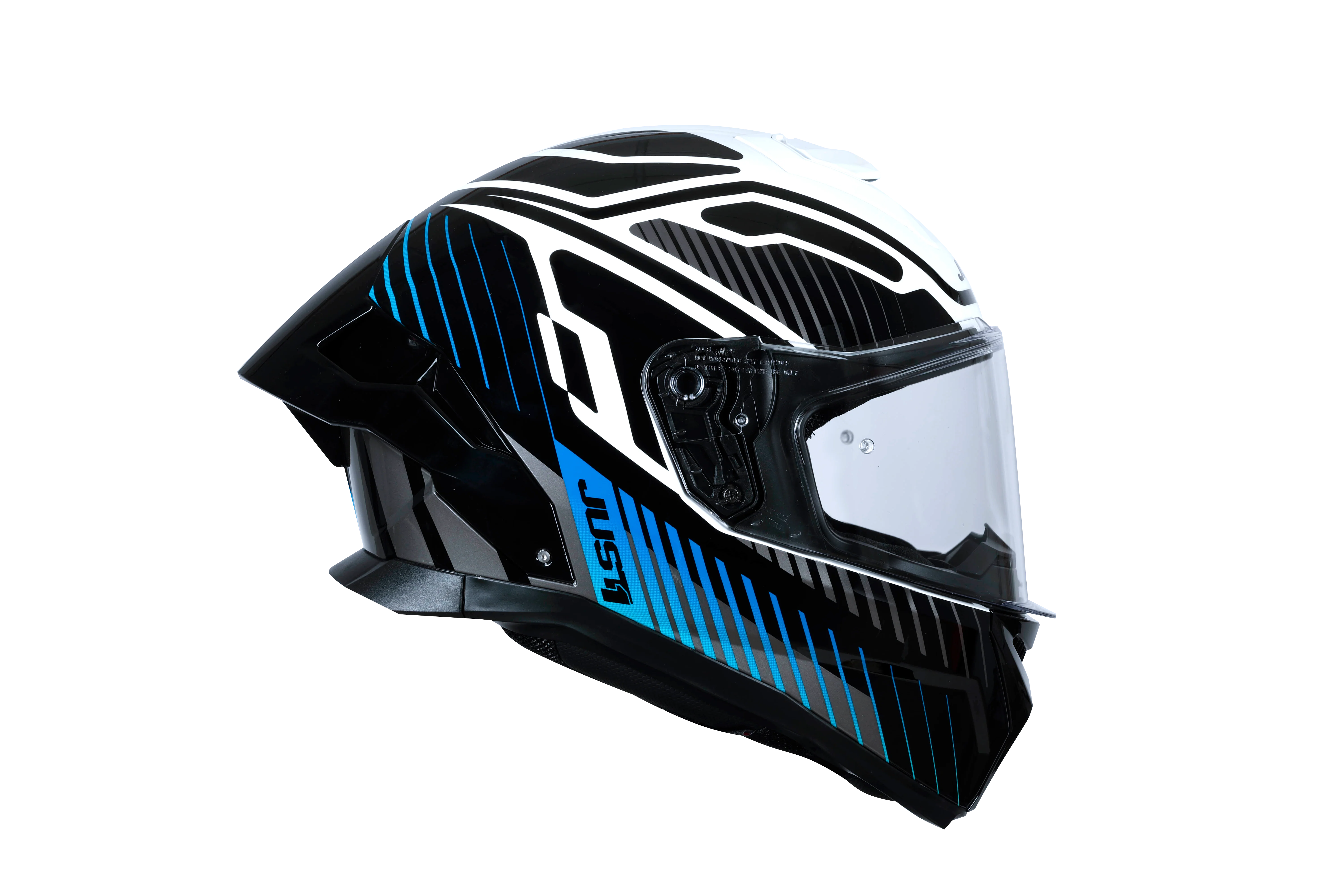 Just1 J-STR Helm Tactical Blau / Weiß Glanz 6030390112003 - Image 4