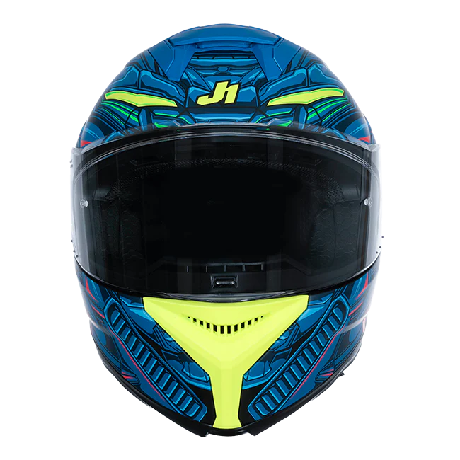 Just1 J-STR Helm Titan Rot / Blau / Schwarz Matt 6030390214004 - Image 2
