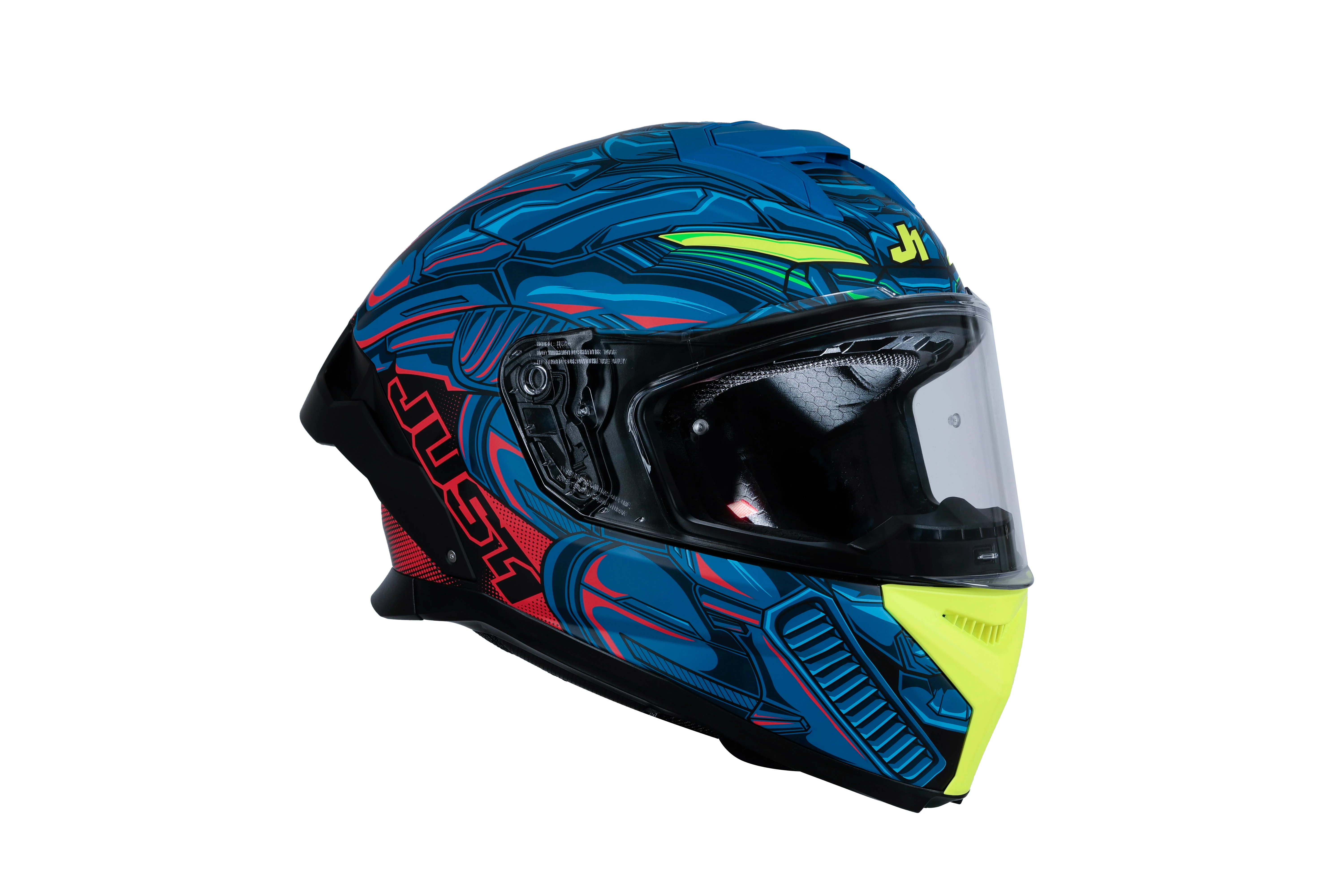 Just1 J-STR Helm Titan Rot / Blau / Schwarz Matt 6030390214004 - Image 3