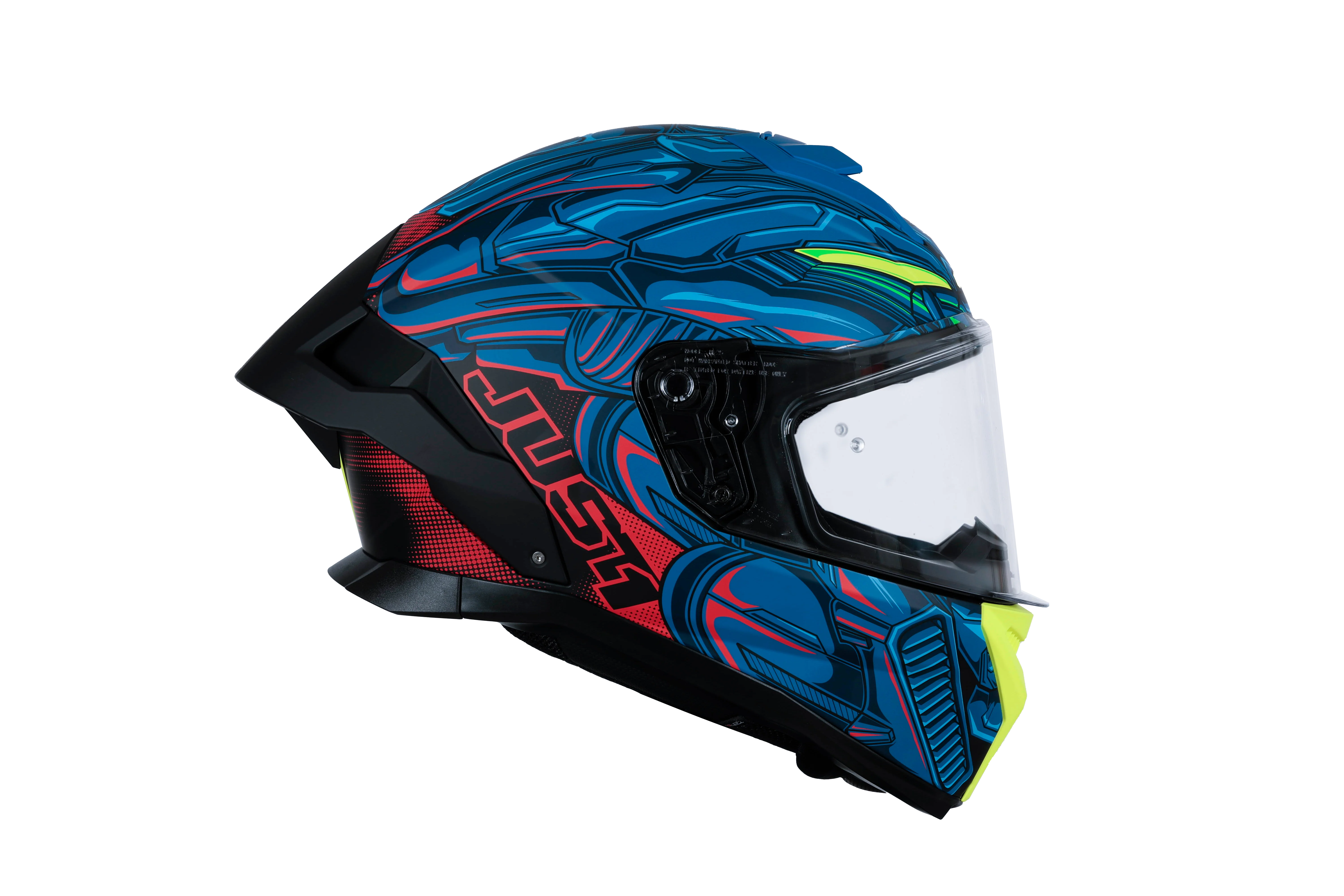 Just1 J-STR Helm Titan Rot / Blau / Schwarz Matt 6030390214004 - Image 4
