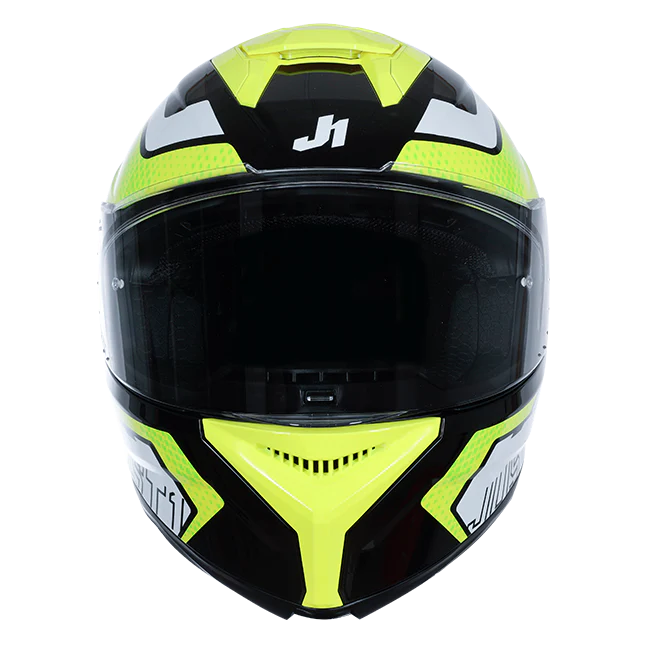 Just1 J-STR Helm Union Neongelb / Schwarz Glanz 6030390191001 - Image 2