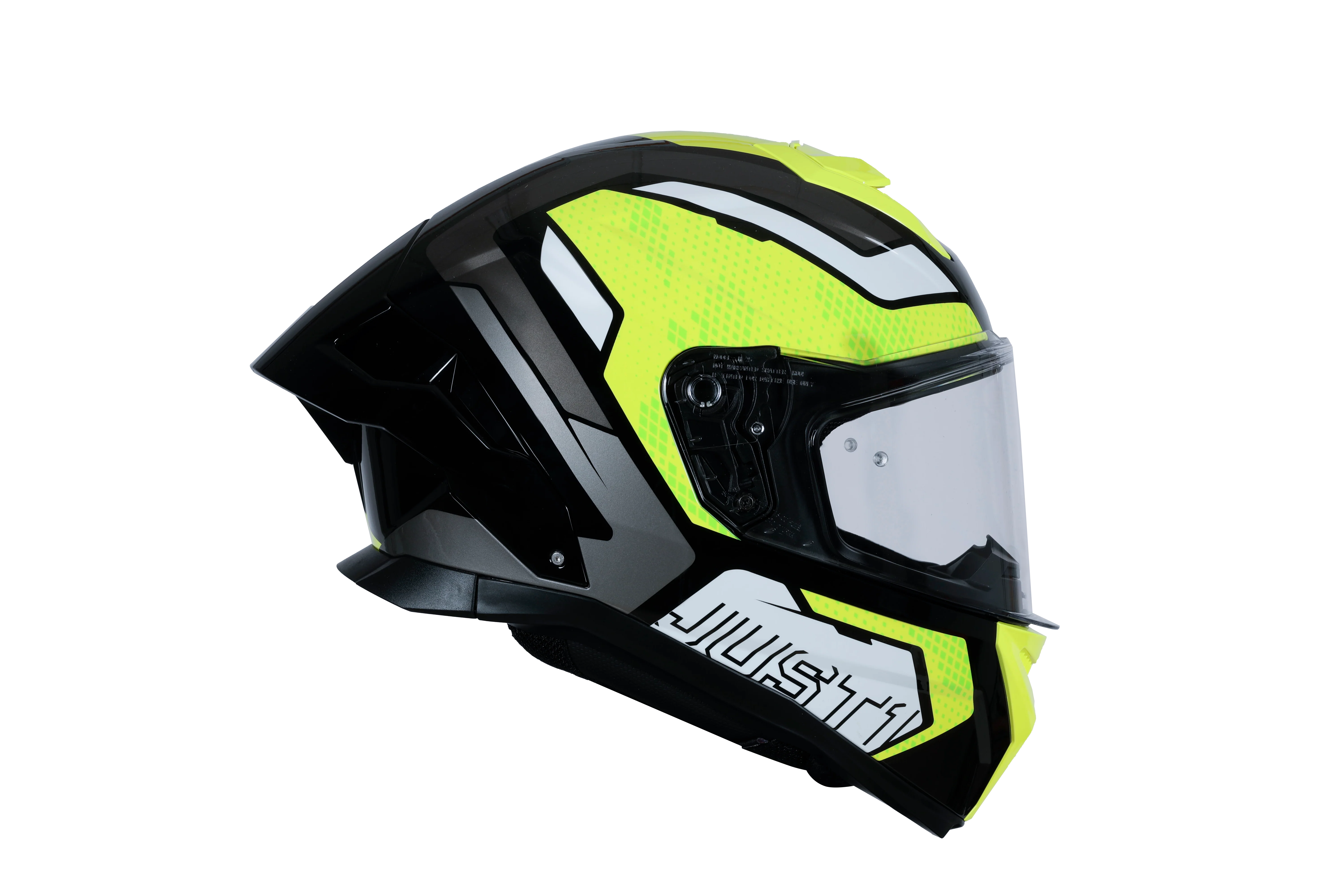 Just1 J-STR Helm Union Neongelb / Schwarz Glanz 6030390191001 - Image 4