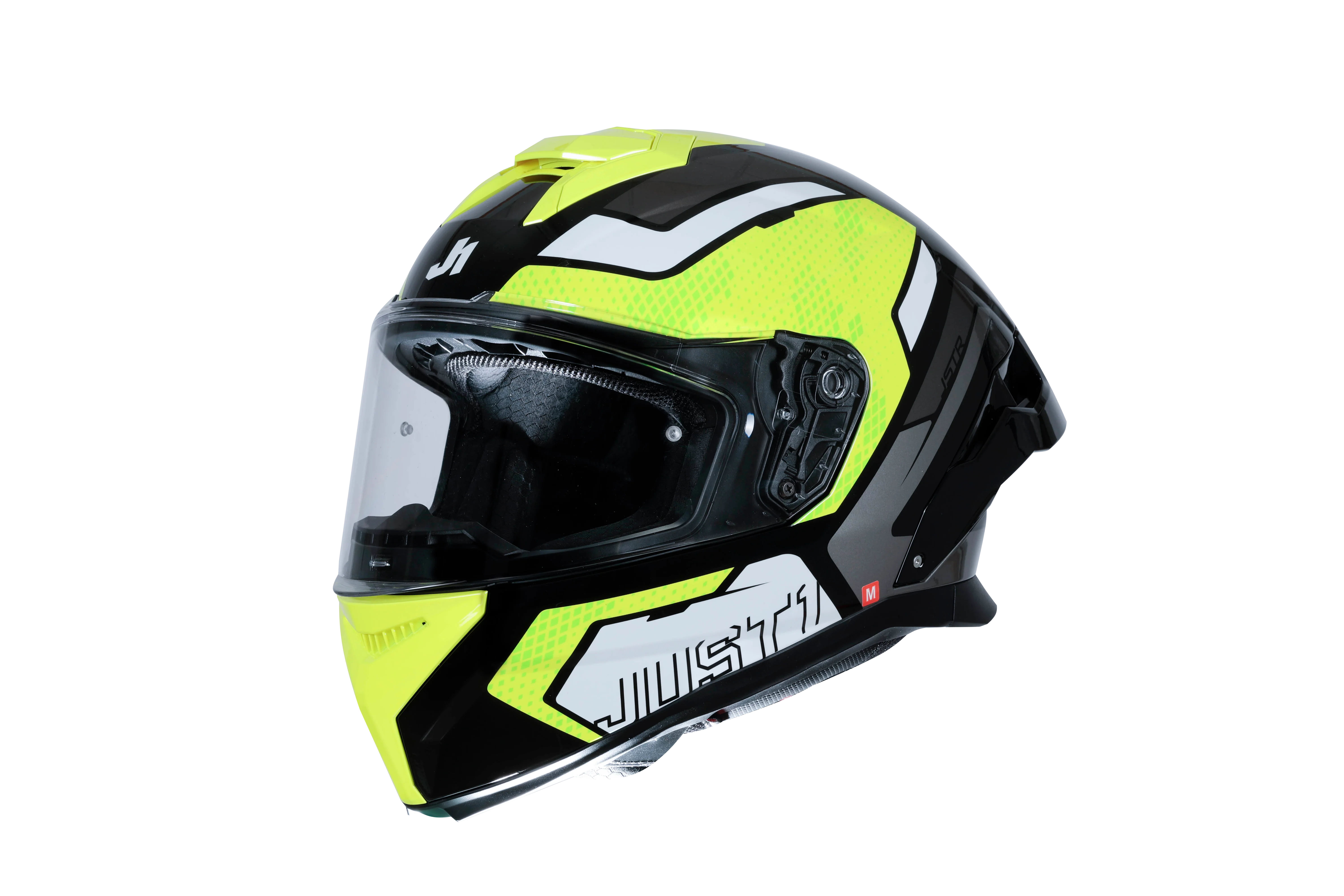 Just1 J-STR Helm Union Neongelb / Schwarz Glanz 6030390191001 - Image 7