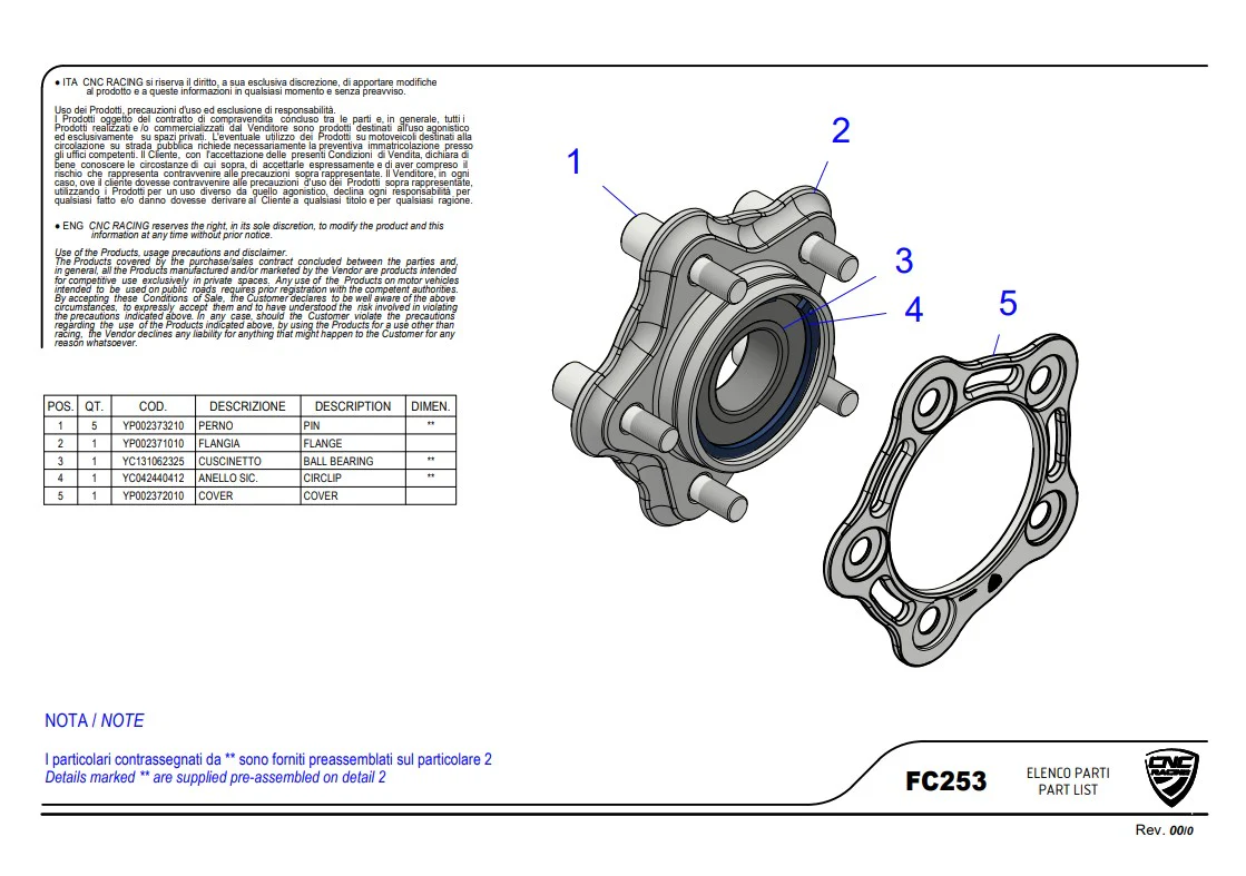 Kettenradträger CNC Racing Ducati Panigale V4/S/R (25-26) FC253 - Image 6