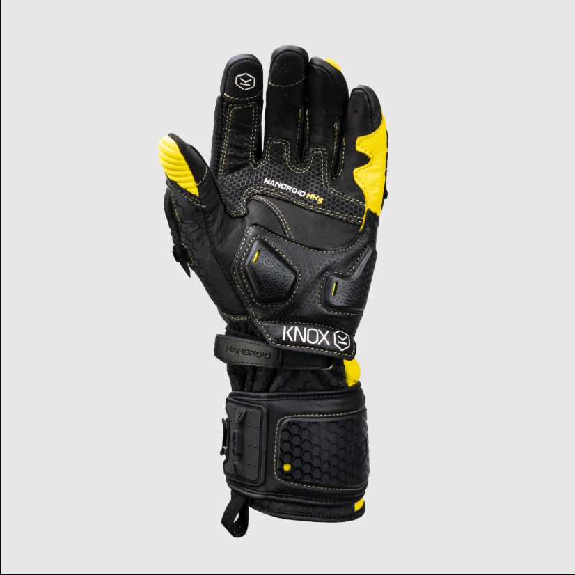 Knox Handroid MK5 Racing Lederhandschuhe | Herren | Gelb | 11769404104 - Image 4