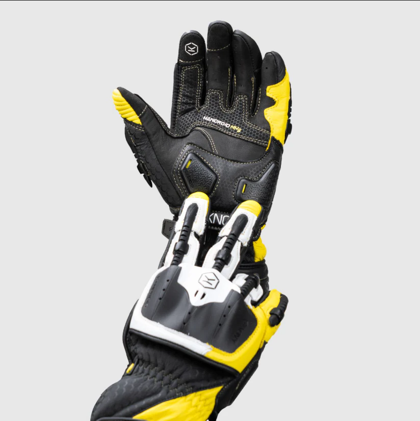 Knox Handroid MK5 Racing Lederhandschuhe | Herren | Gelb | 11769404104 - Image 7