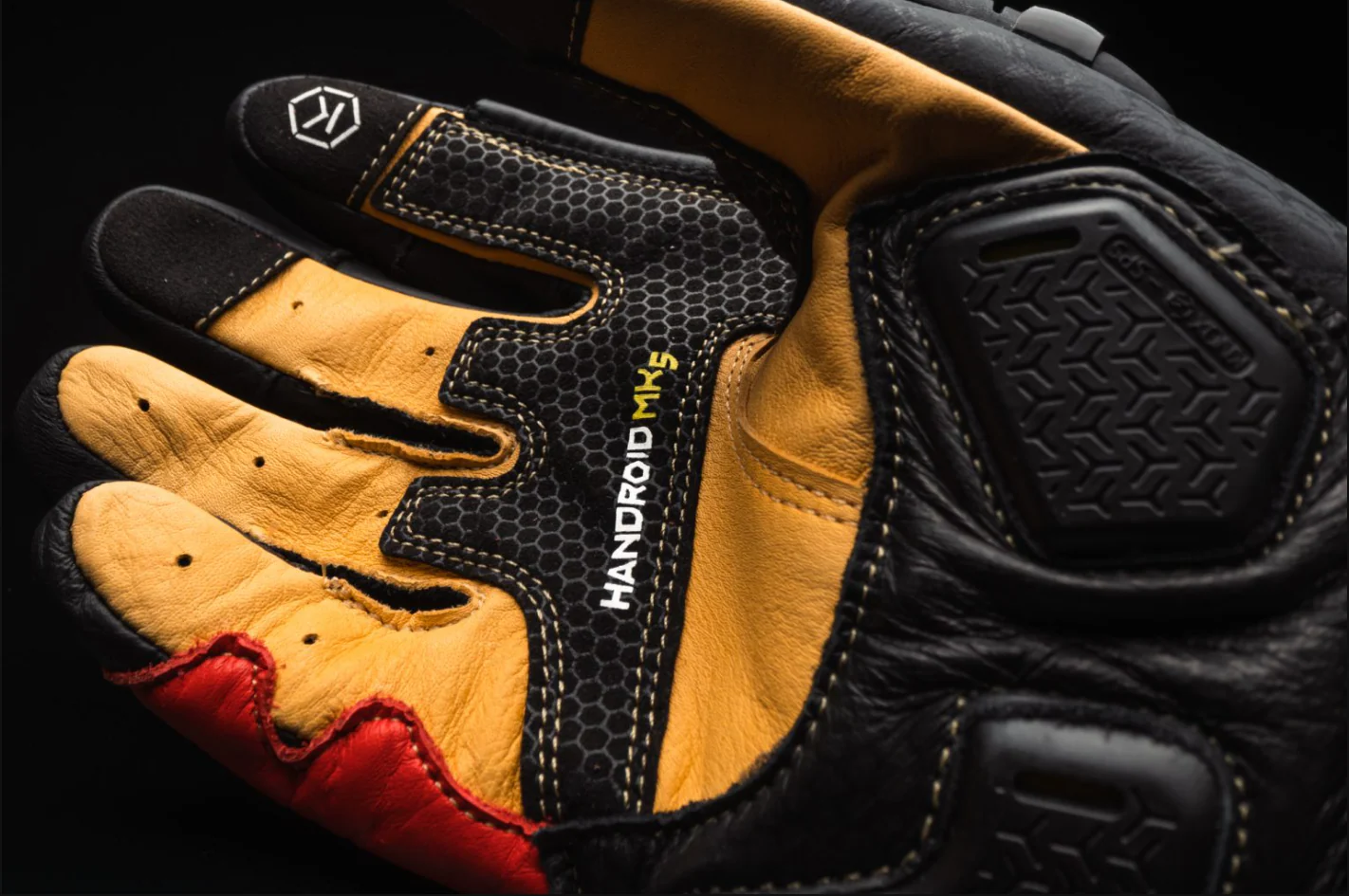 Knox Handroid MK5 Racing Lederhandschuhe | Herren | Rot | 11769404105 - Image 12