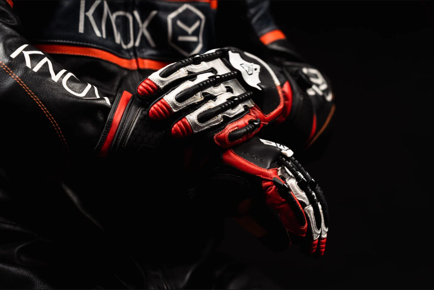 Knox Handroid MK5 Racing Lederhandschuhe | Herren | Rot | 11769404105 - Image 14