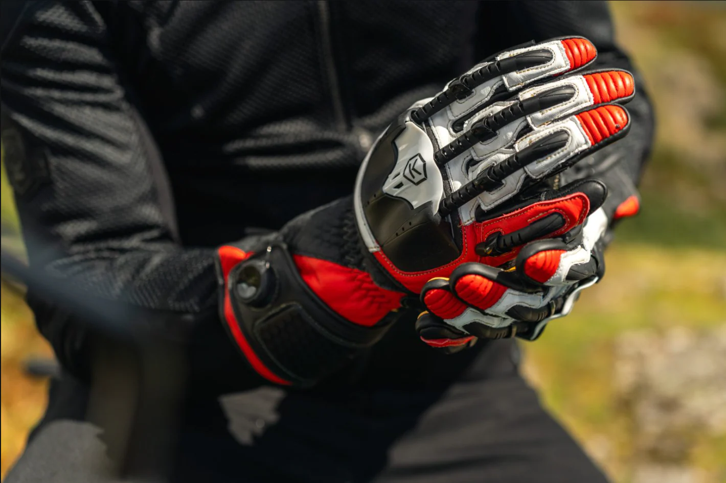 Knox Handroid MK5 Racing Lederhandschuhe | Herren | Rot | 11769404105 - Image 16
