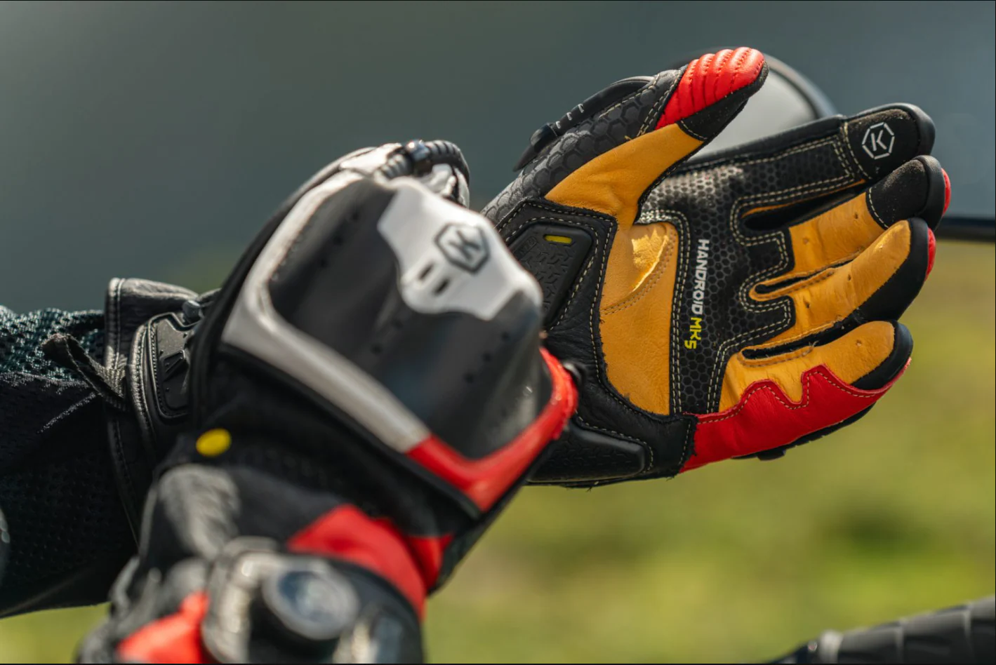 Knox Handroid MK5 Racing Lederhandschuhe | Herren | Rot | 11769404105 - Image 17