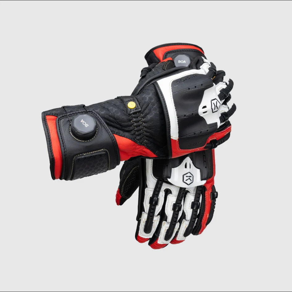 Knox Handroid MK5 Racing Lederhandschuhe | Herren | Rot | 11769404105 - Image 9