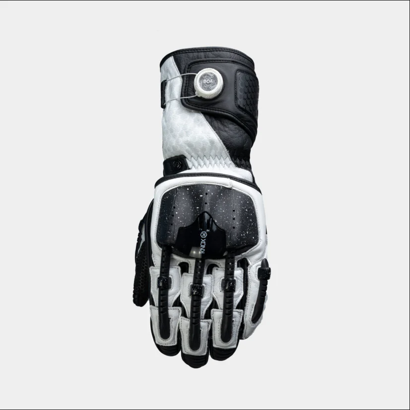 Knox Handroid MK5 Racing Lederhandschuhe | Herren | Schwarz/Weiß | 11769404101 - Image 4