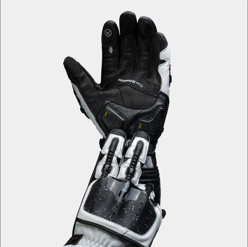 Knox Handroid MK5 Racing Lederhandschuhe | Herren | Schwarz/Weiß | 11769404101 - Image 9