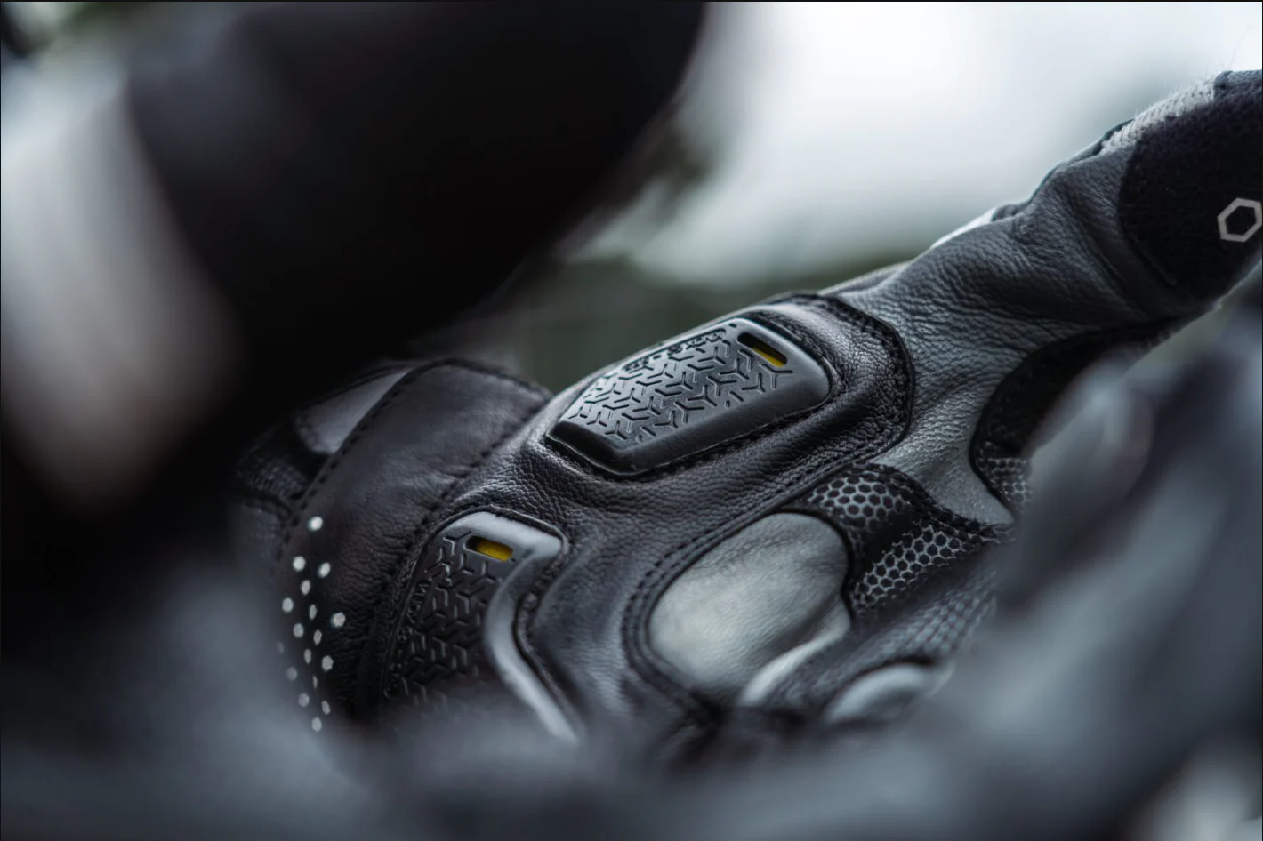 Knox Oulton MK2 Sport Lederhandschuhe | Herren | Schwarz/Weiß | 1011352160050 - Image 14