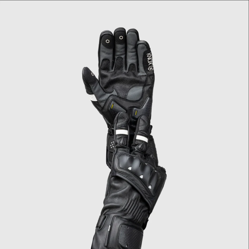 Knox Oulton MK2 Sport Lederhandschuhe | Herren | Schwarz/Weiß | 1011352160050 - Image 8