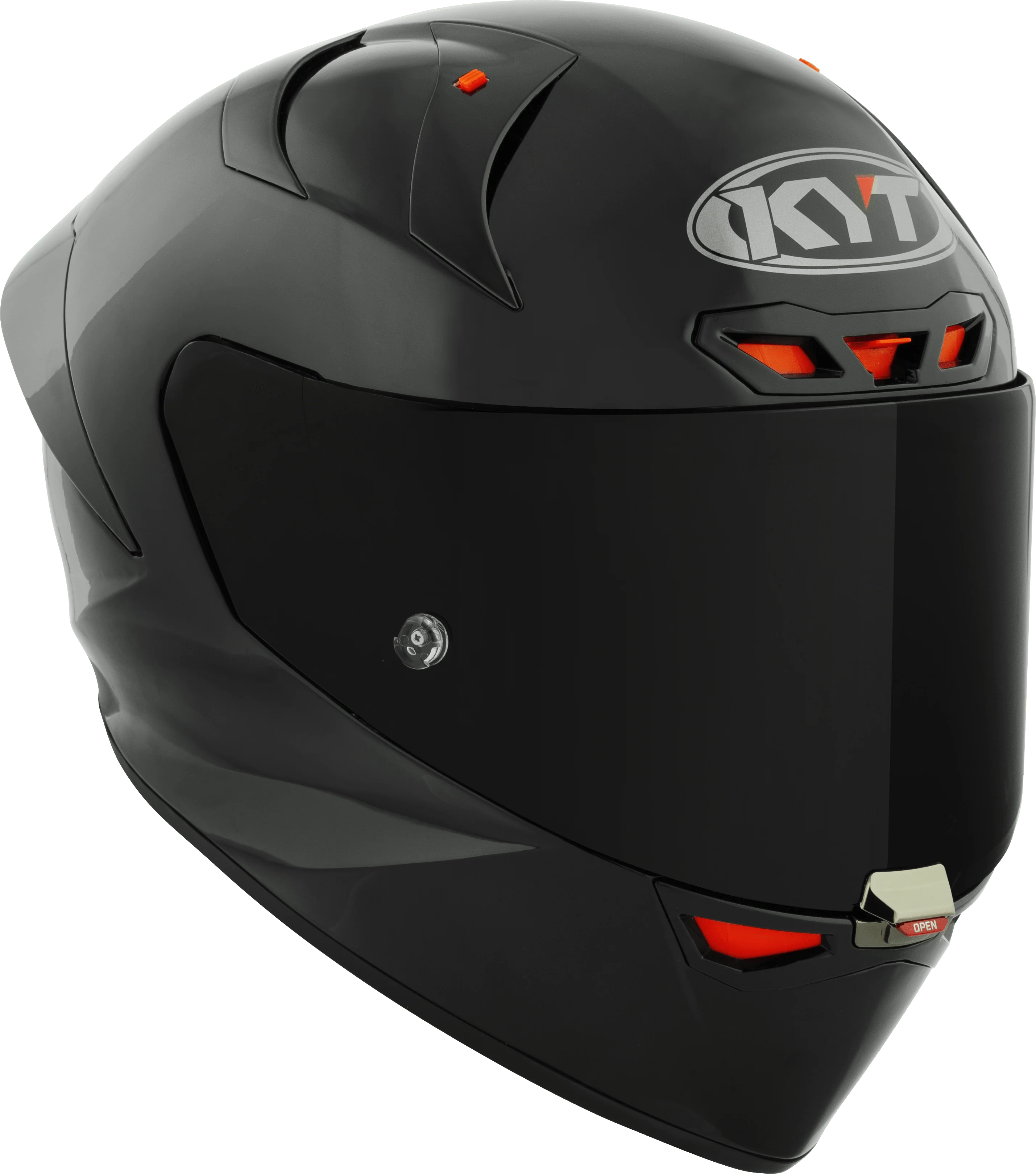 KYT KX-1 Race GP Helm Plain Schwarz Y6KX00X6 - Image 3