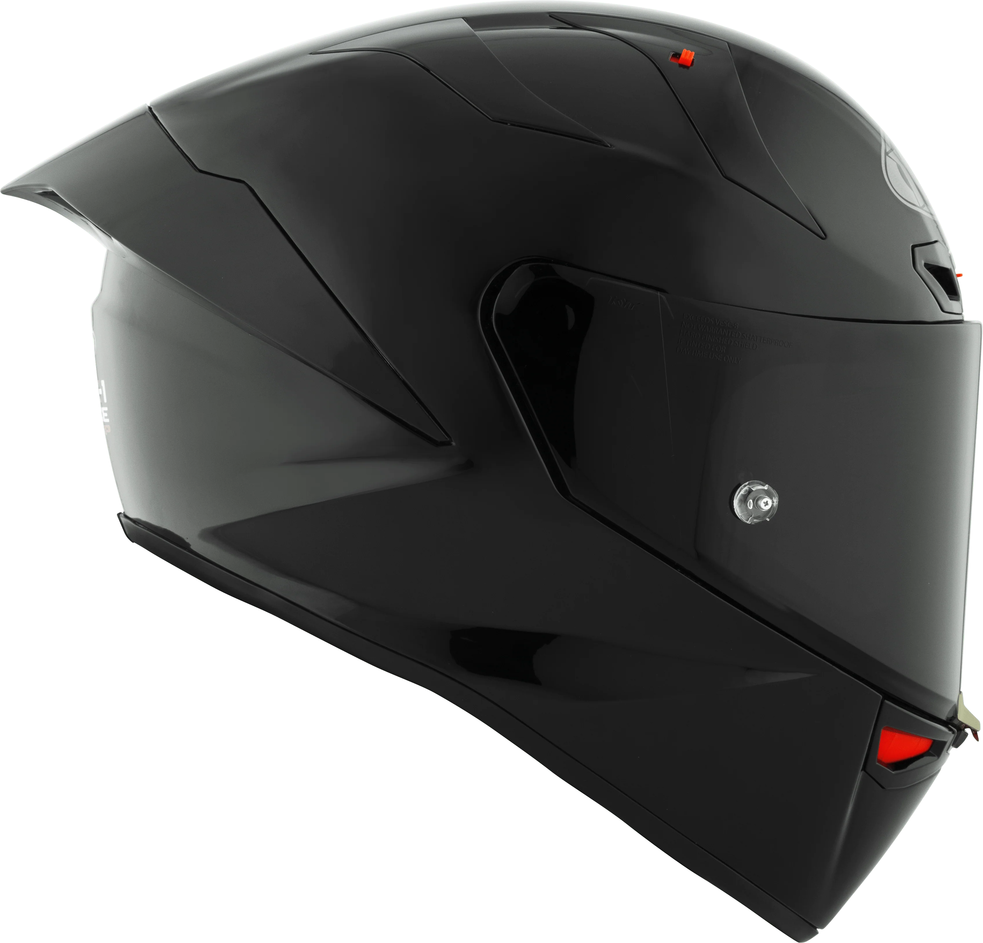 KYT KX-1 Race GP Helm Plain Schwarz Y6KX00X6 - Image 4