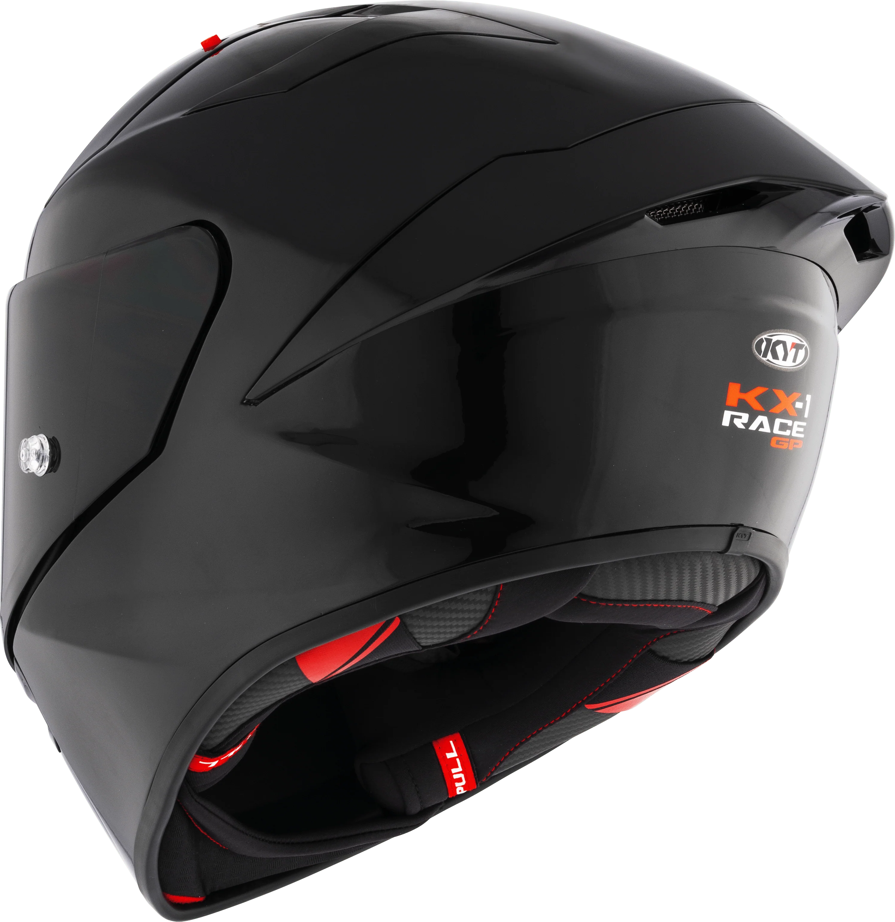 KYT KX-1 Race GP Helm Plain Schwarz Y6KX00X6 - Image 7