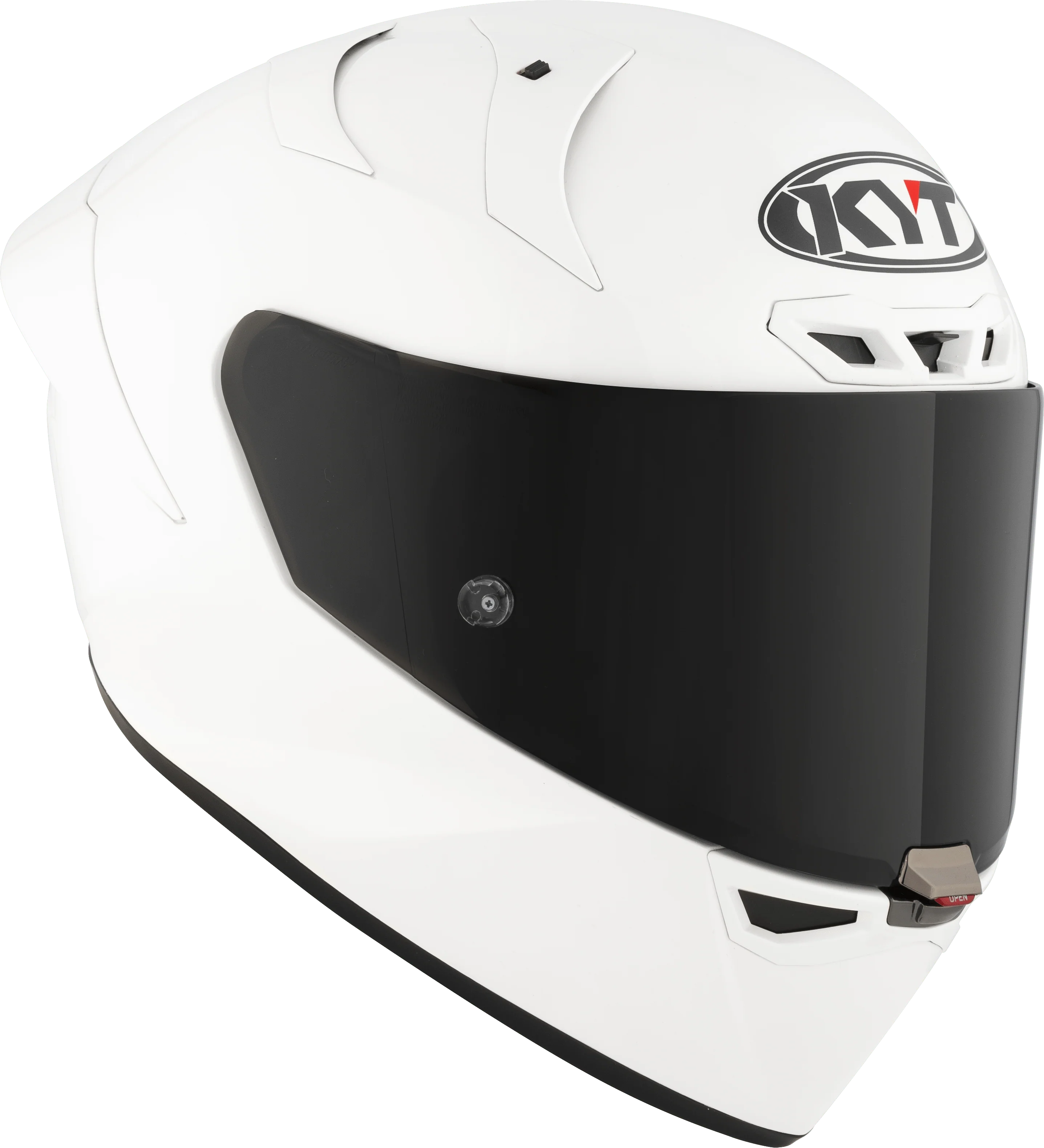 KYT KX-1 Race GP Helm Plain Weiß Y6KXX0W3 - Image 3