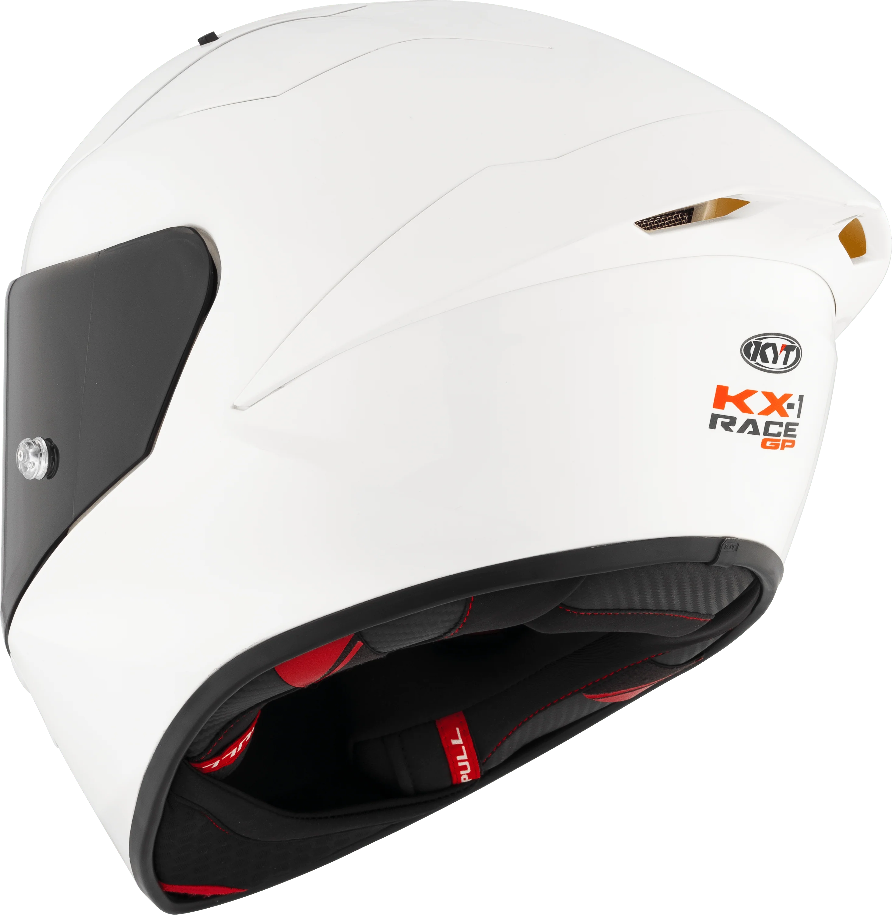 KYT KX-1 Race GP Helm Plain Weiß Y6KXX0W3 - Image 7