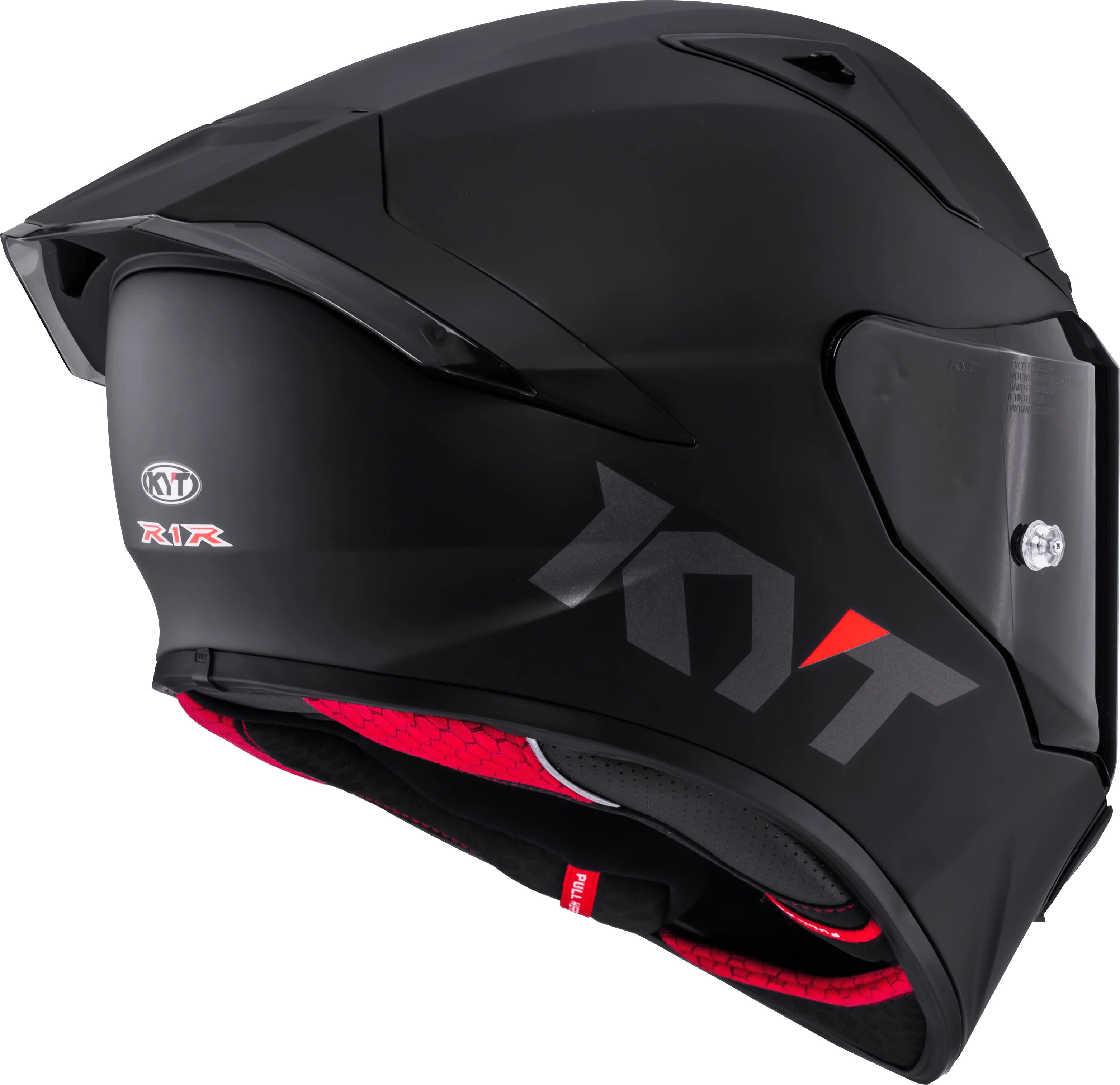 KYT R1R Racing Helm Plain schwarz matt Y6R100X6 - Image 5