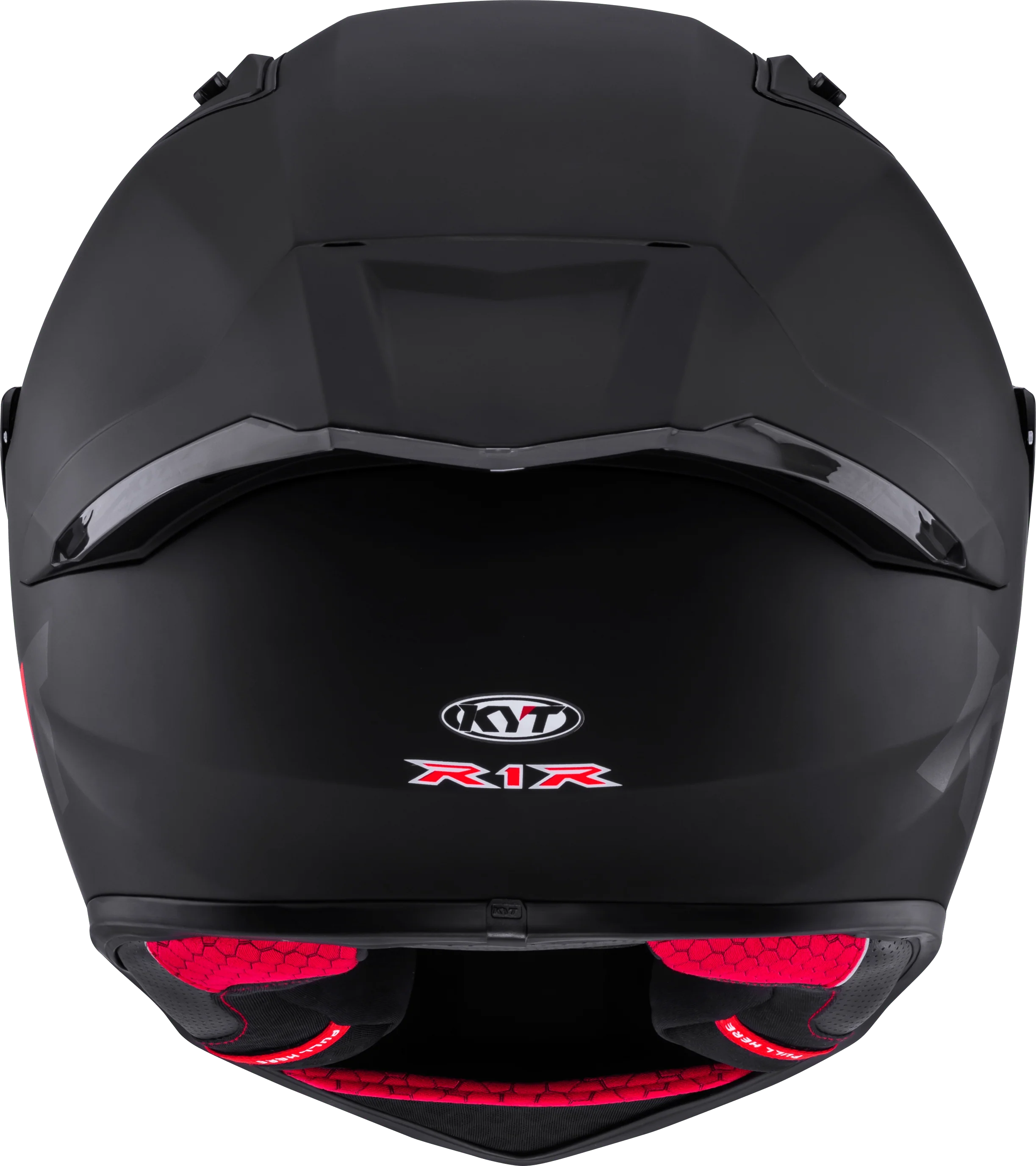 KYT R1R Racing Helm Plain schwarz matt Y6R100X6 - Image 6