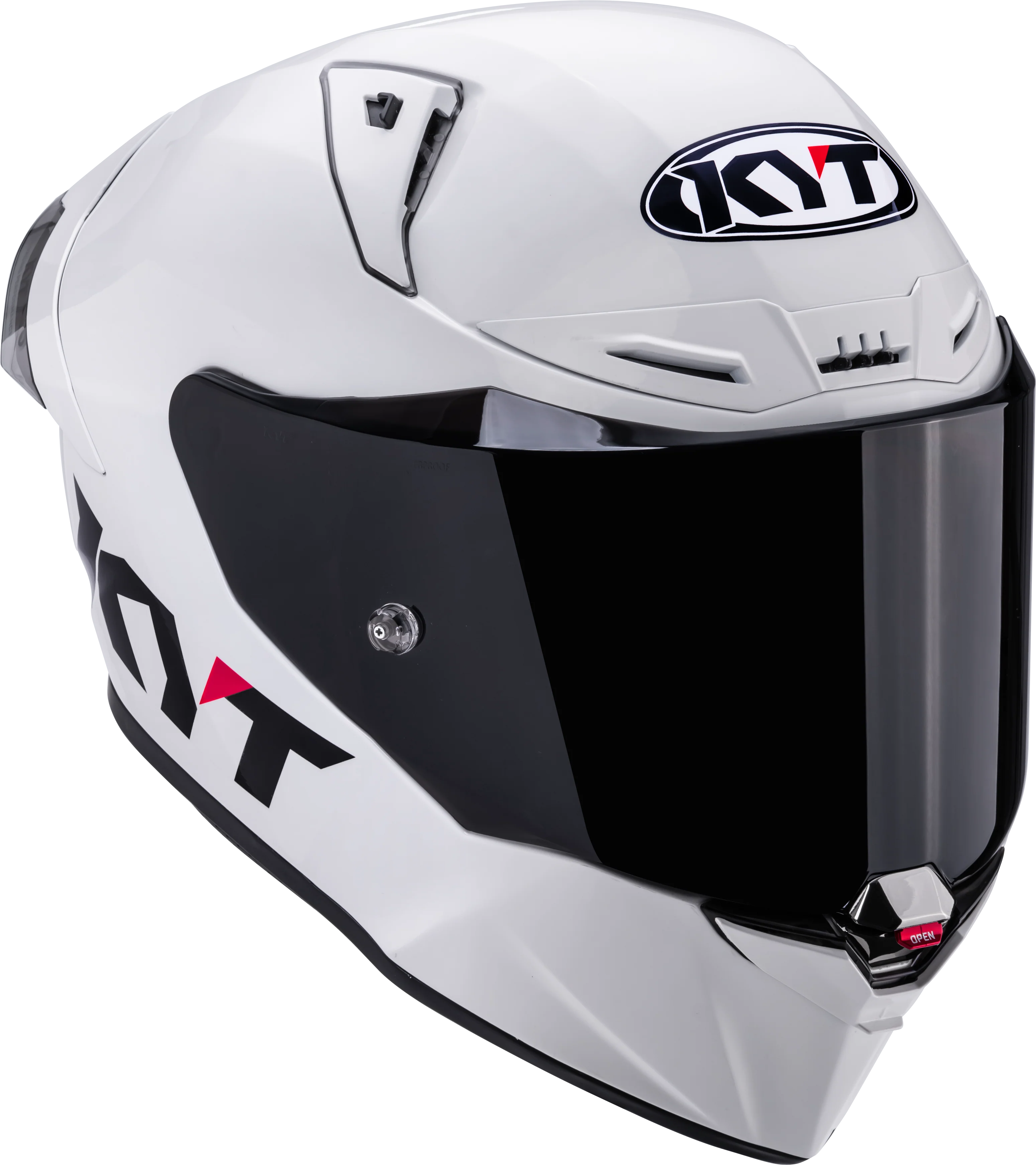 KYT R1R Racing Helm Plain weiß glanz Y6R100W3 - Image 3