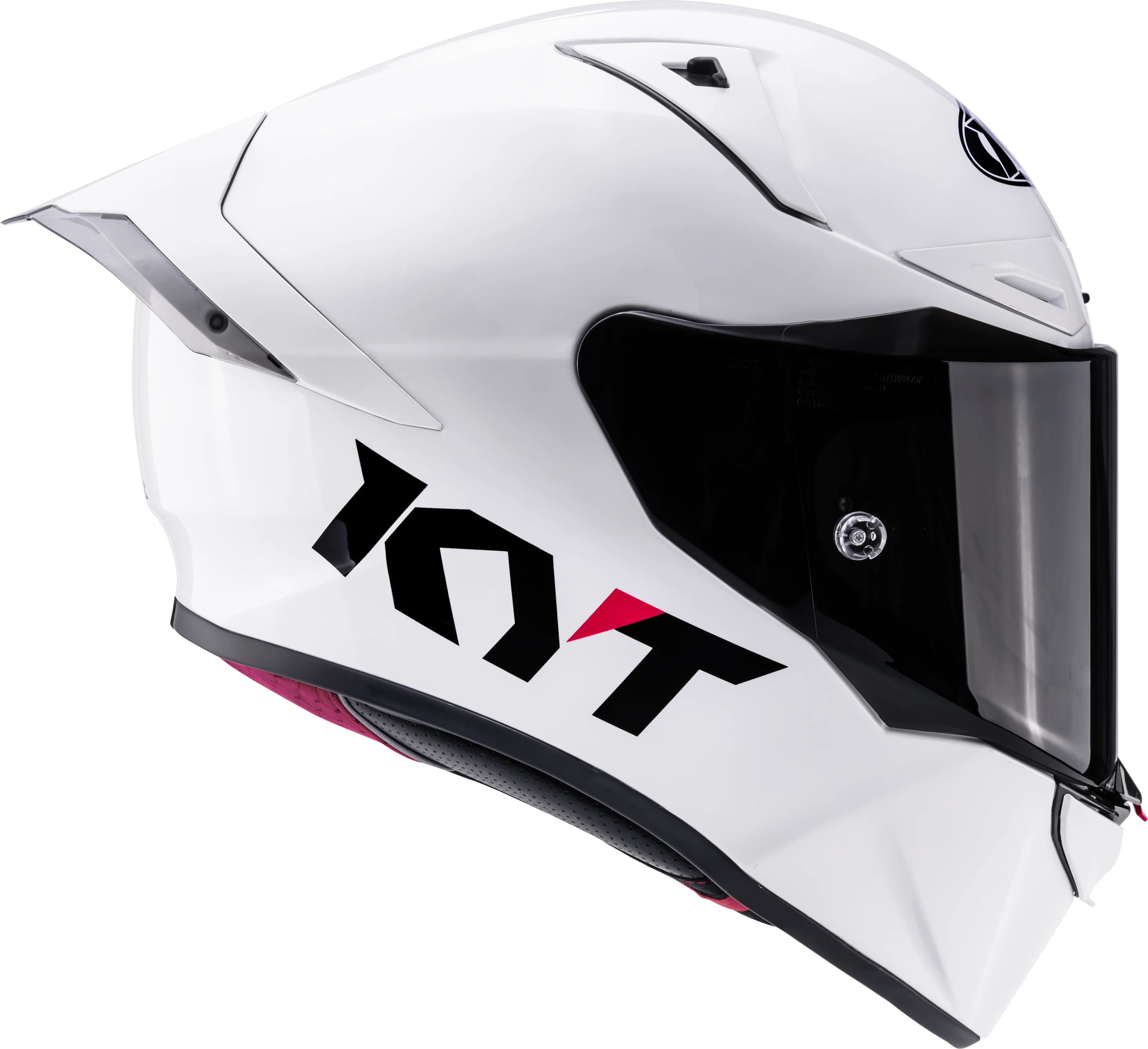 KYT R1R Racing Helm Plain weiß glanz Y6R100W3 - Image 4