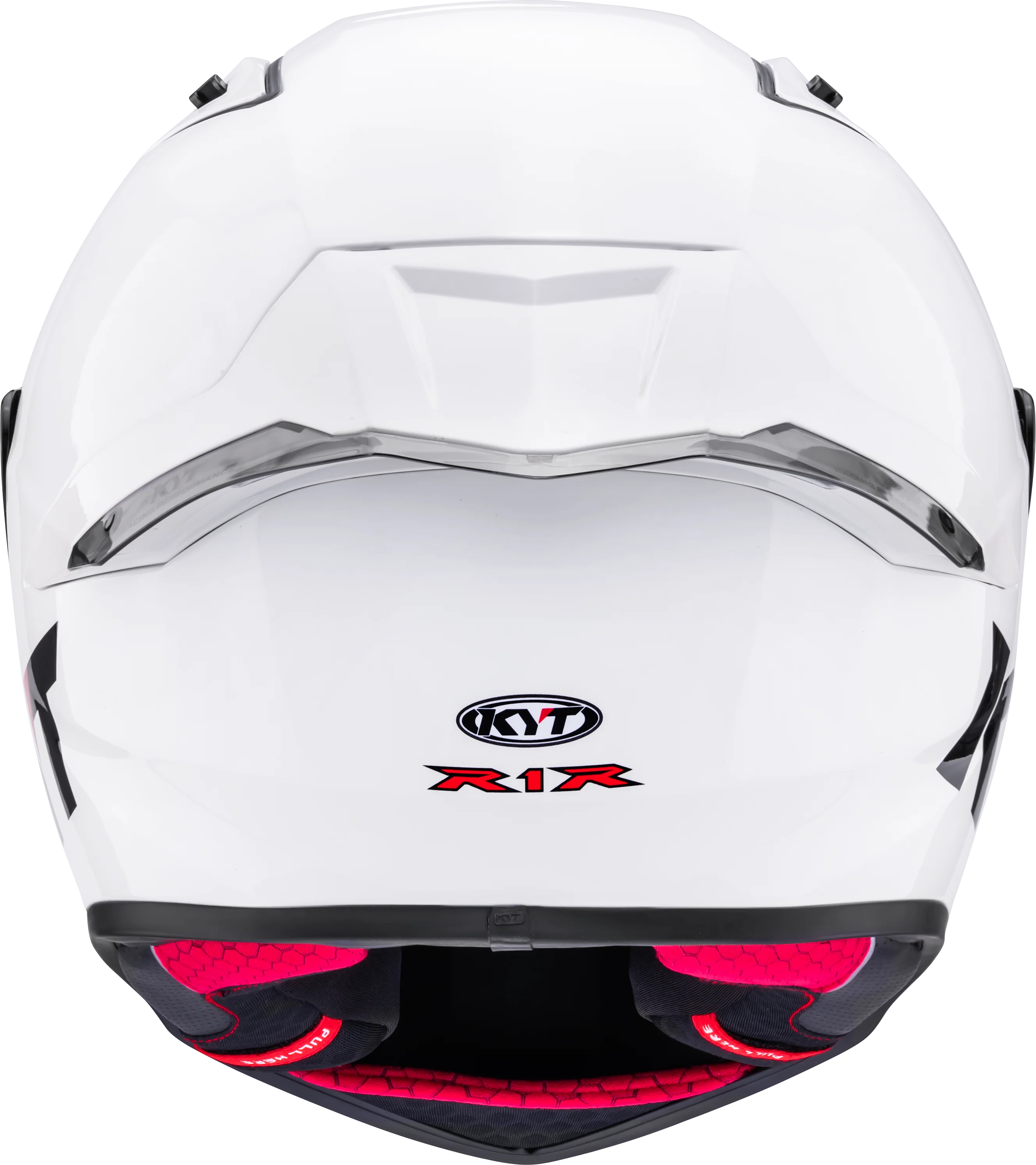 KYT R1R Racing Helm Plain weiß glanz Y6R100W3 - Image 6