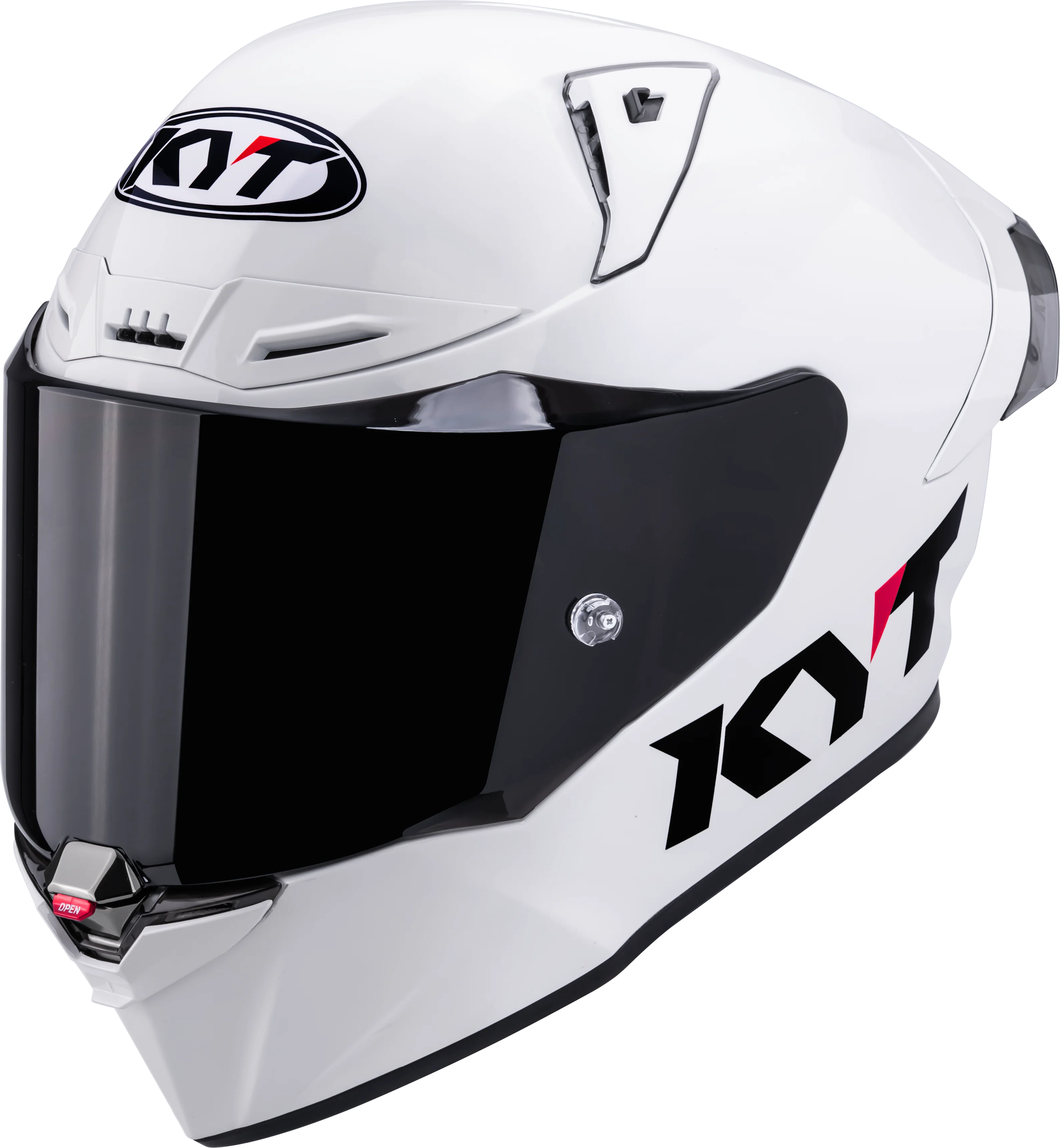 KYT R1R Racing Helm Plain weiß glanz Y6R100W3 - Image 8