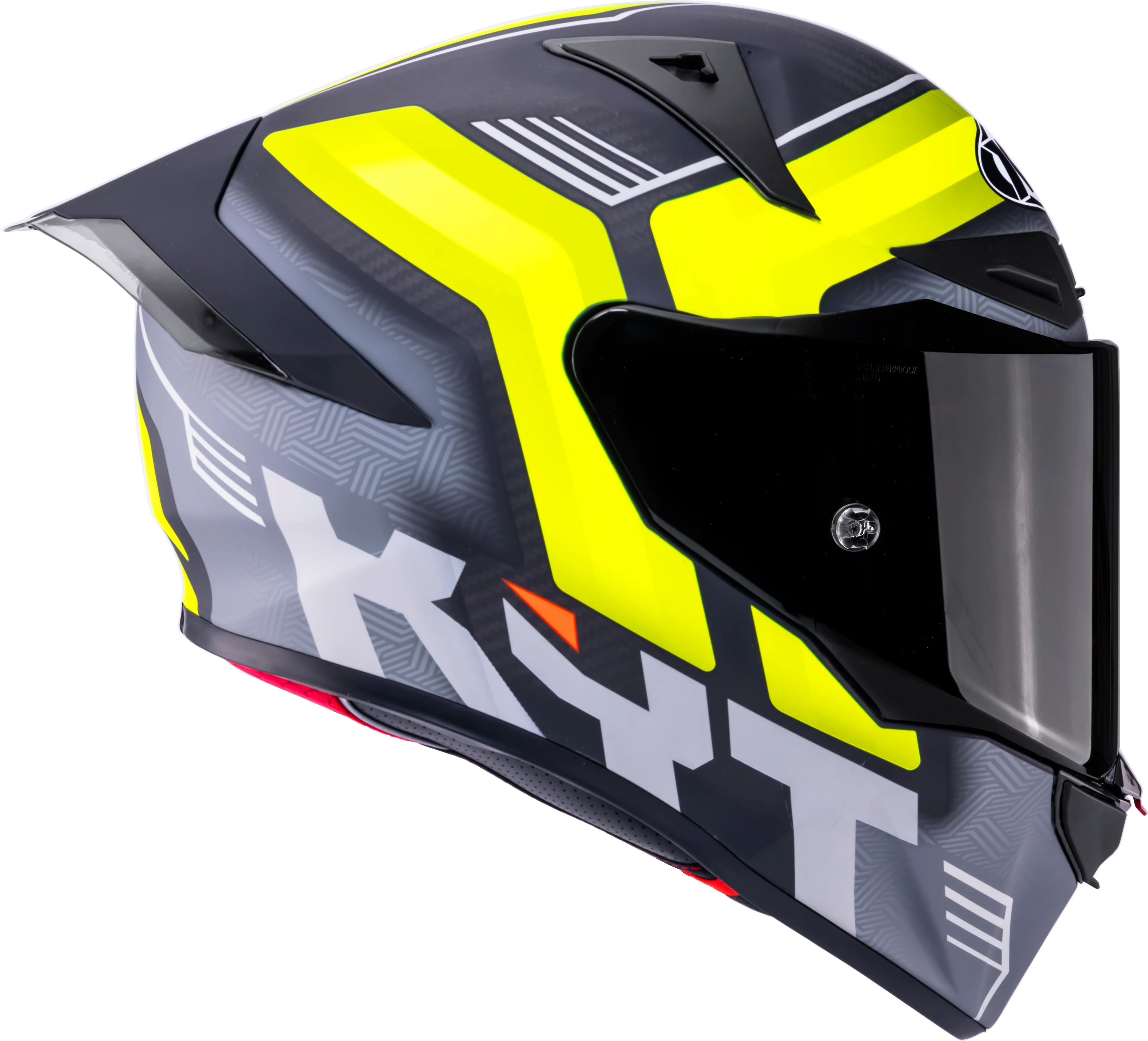 KYT R1R Racing Helm Carbon Accelerator Gelb Y6R10010 - Image 4