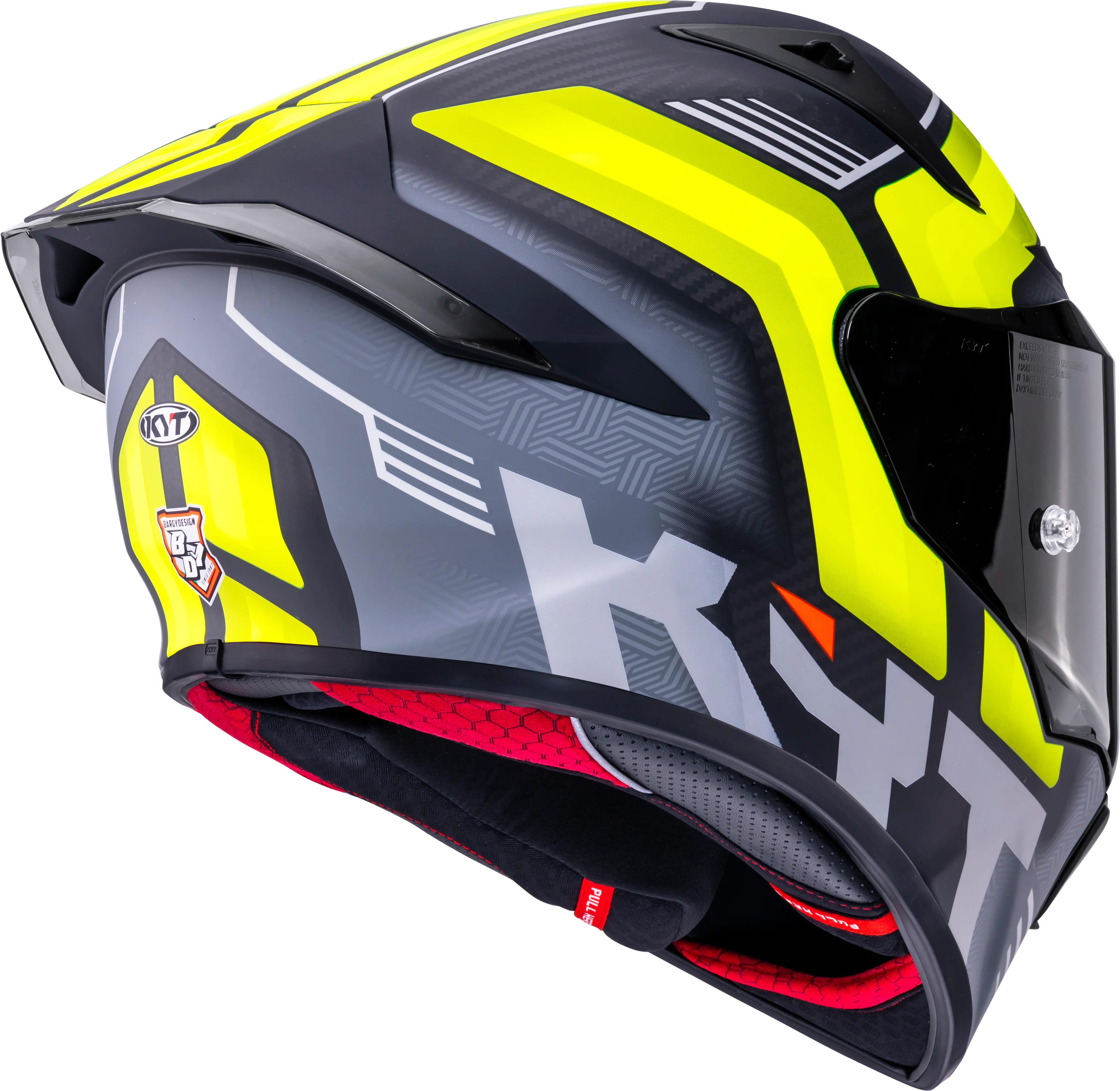 KYT R1R Racing Helm Carbon Accelerator Gelb Y6R10010 - Image 5