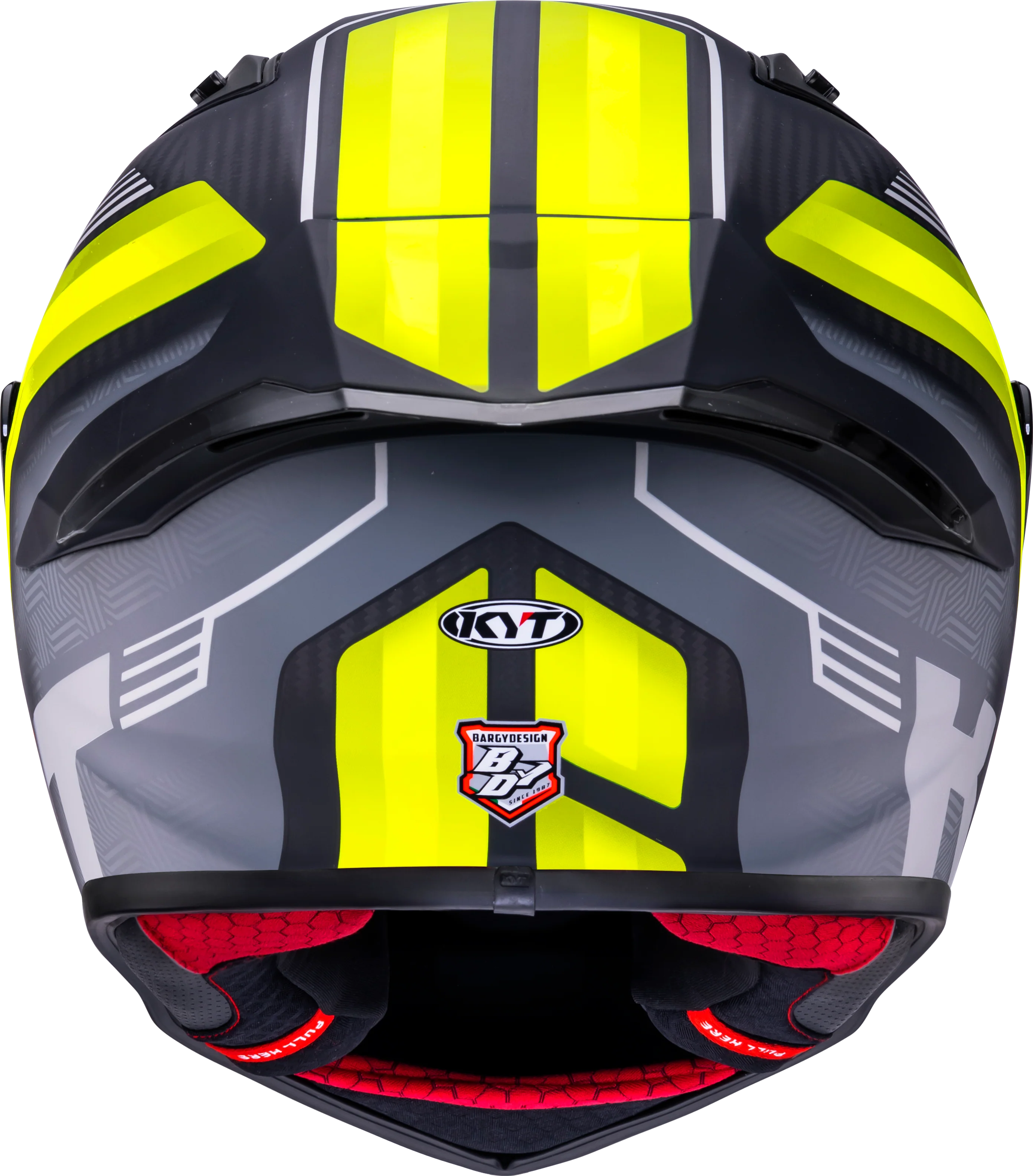KYT R1R Racing Helm Carbon Accelerator Gelb Y6R10010 - Image 6
