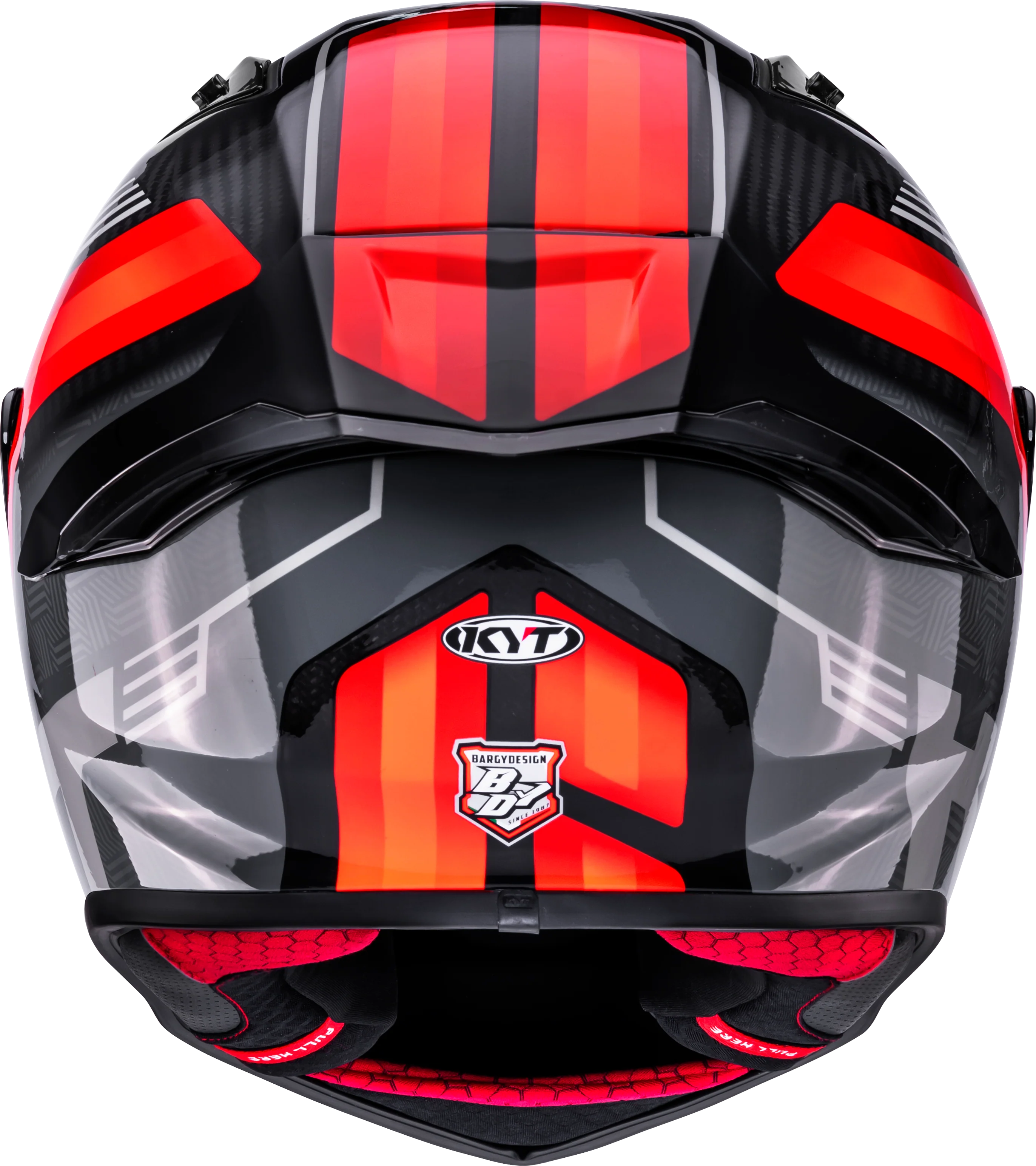 KYT R1R Racing Helm Carbon Accelerator Rot Y6R10003 - Image 6