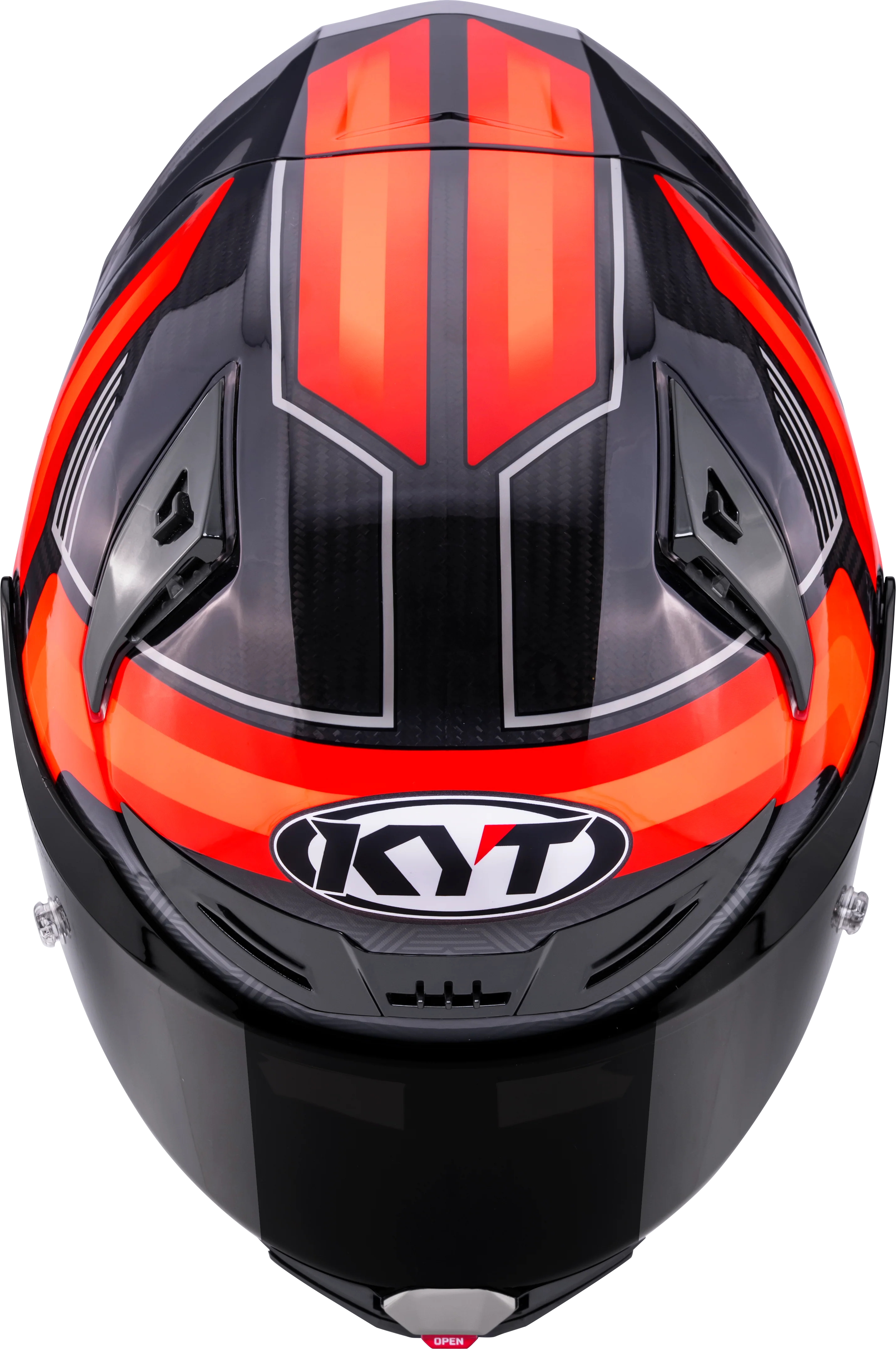 KYT R1R Racing Helm Carbon Accelerator Rot Y6R10003 - Image 9