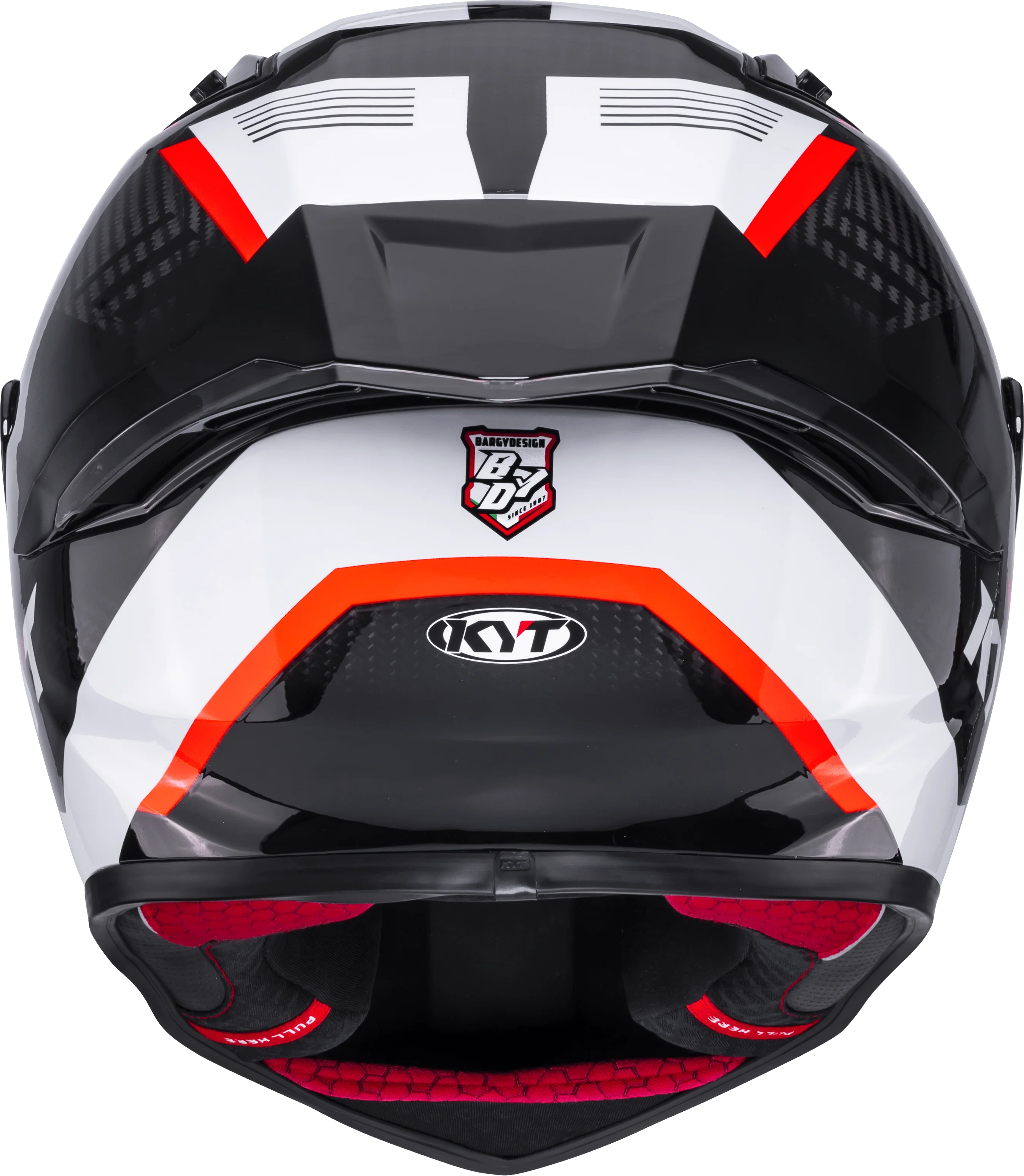 KYT R1R Racing Helm Carbon Zone Rot Y6R10007 - Image 6