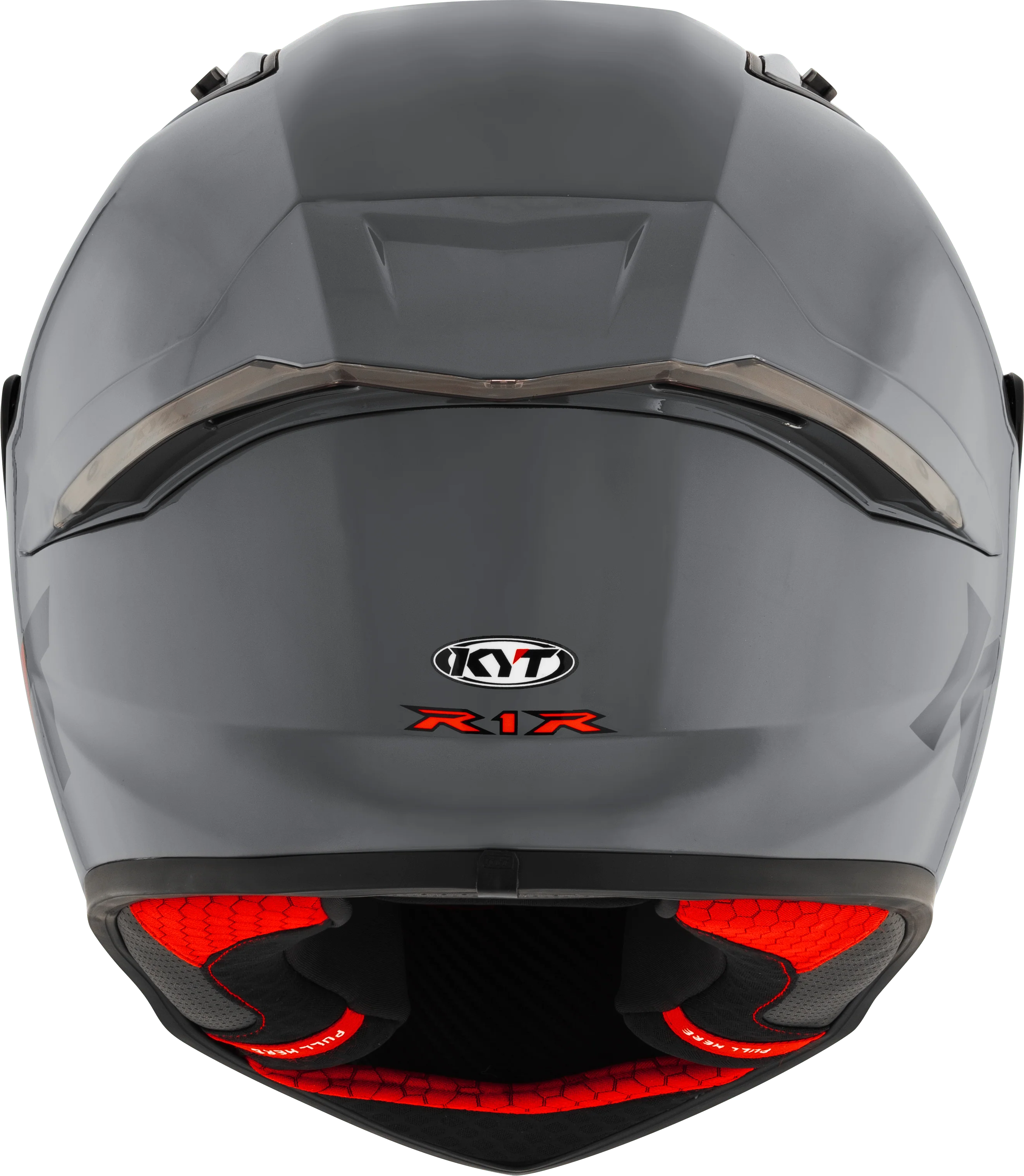 KYT R1R Racing Helm Plain grau Y6R100W1 - Image 6