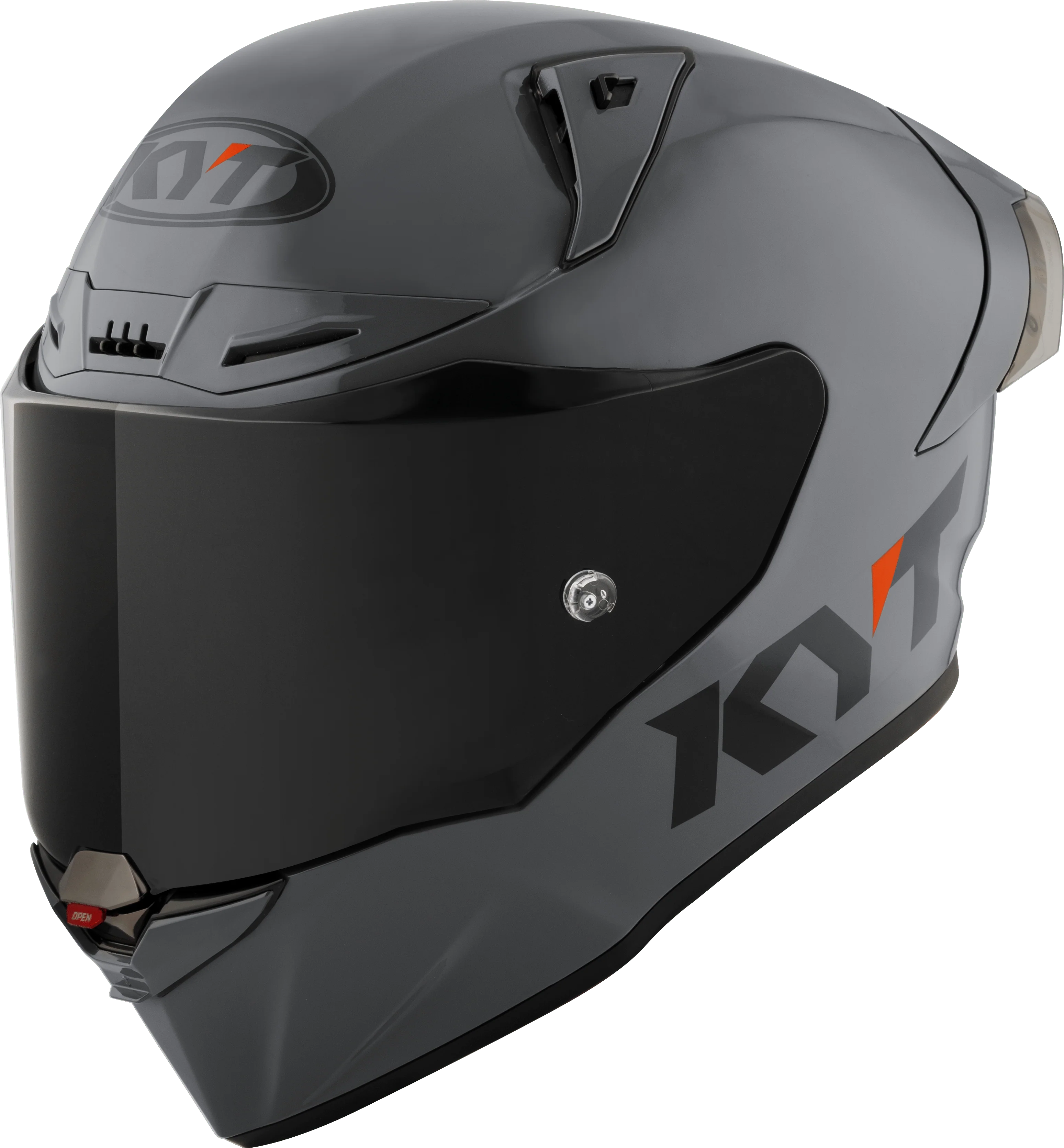 KYT R1R Racing Helm Plain grau Y6R100W1 - Image 8
