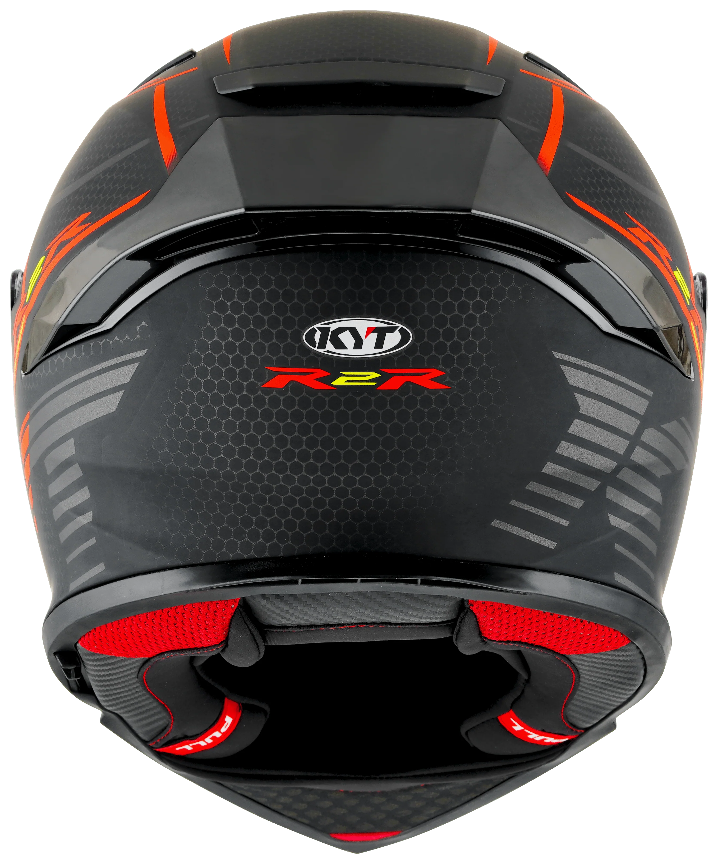 KYT R2R Helm Concept Matt Schwarz / Rot Y6R20008 - Image 6