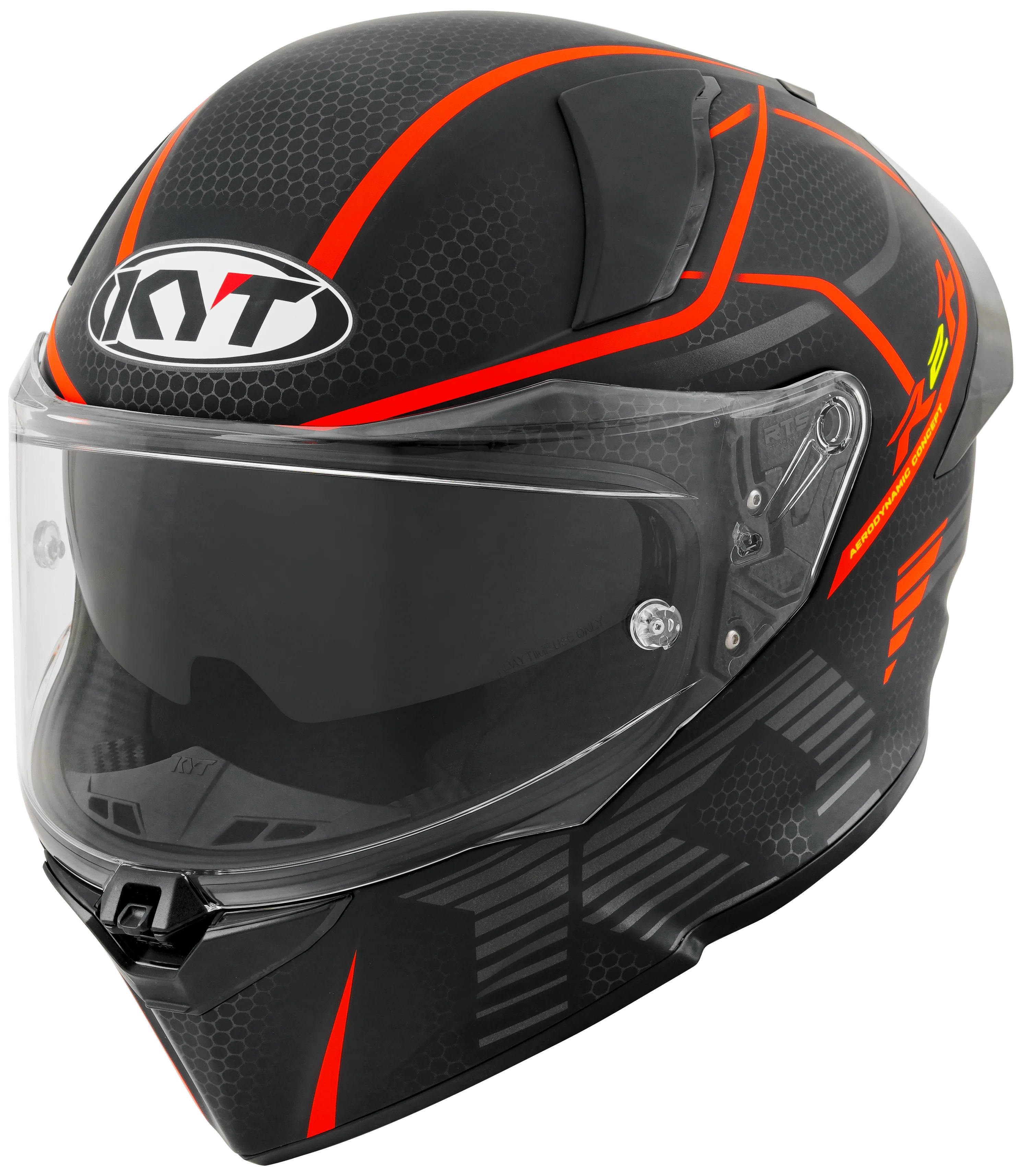 KYT R2R Helm Concept Matt Schwarz / Rot Y6R20008 - Image 8