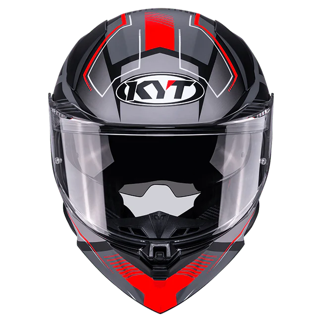 KYT R2R Helm Parsec Matt Grau / Rot Y6R20023 - Image 2