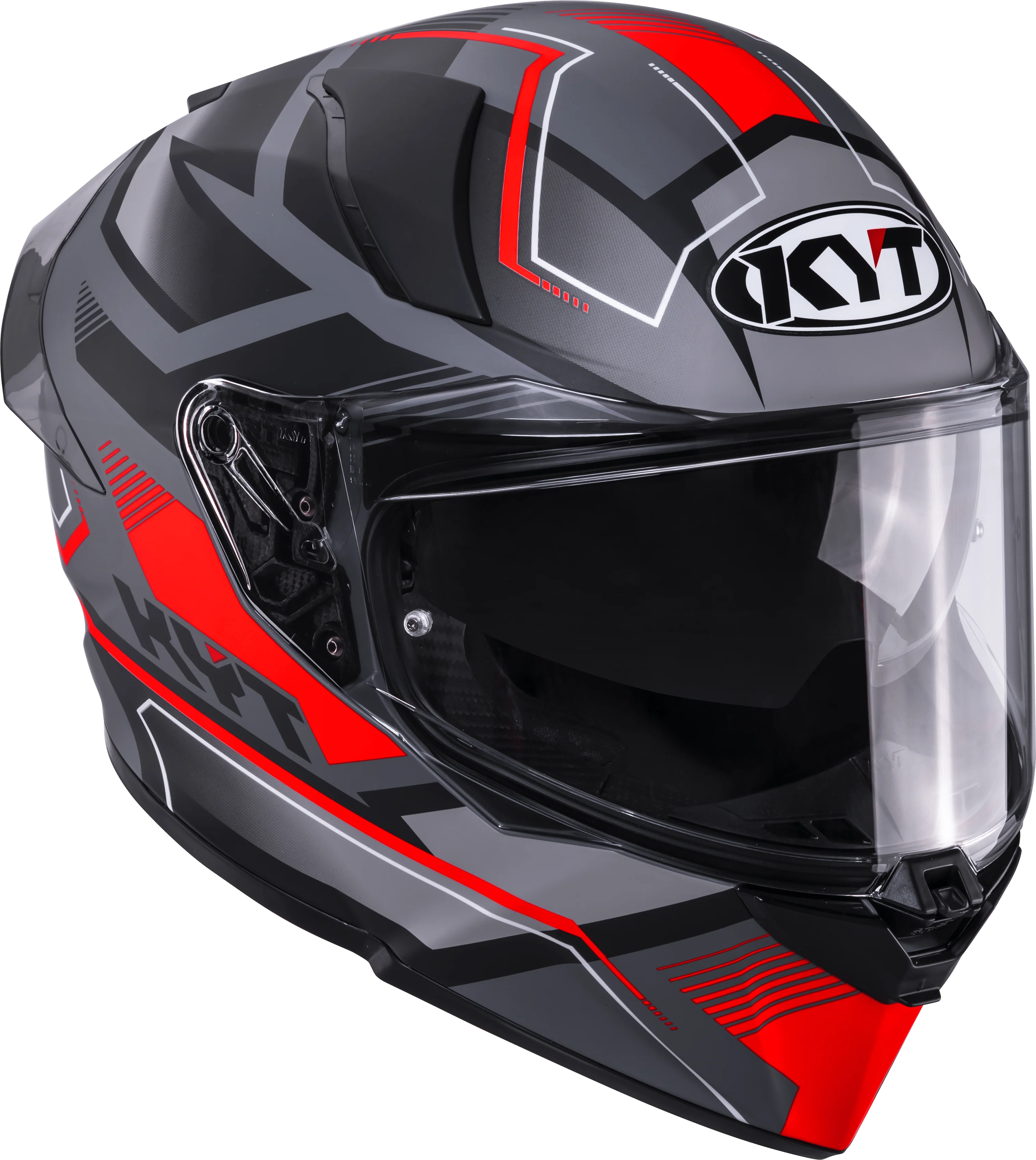 KYT R2R Helm Parsec Matt Grau / Rot Y6R20023 - Image 3