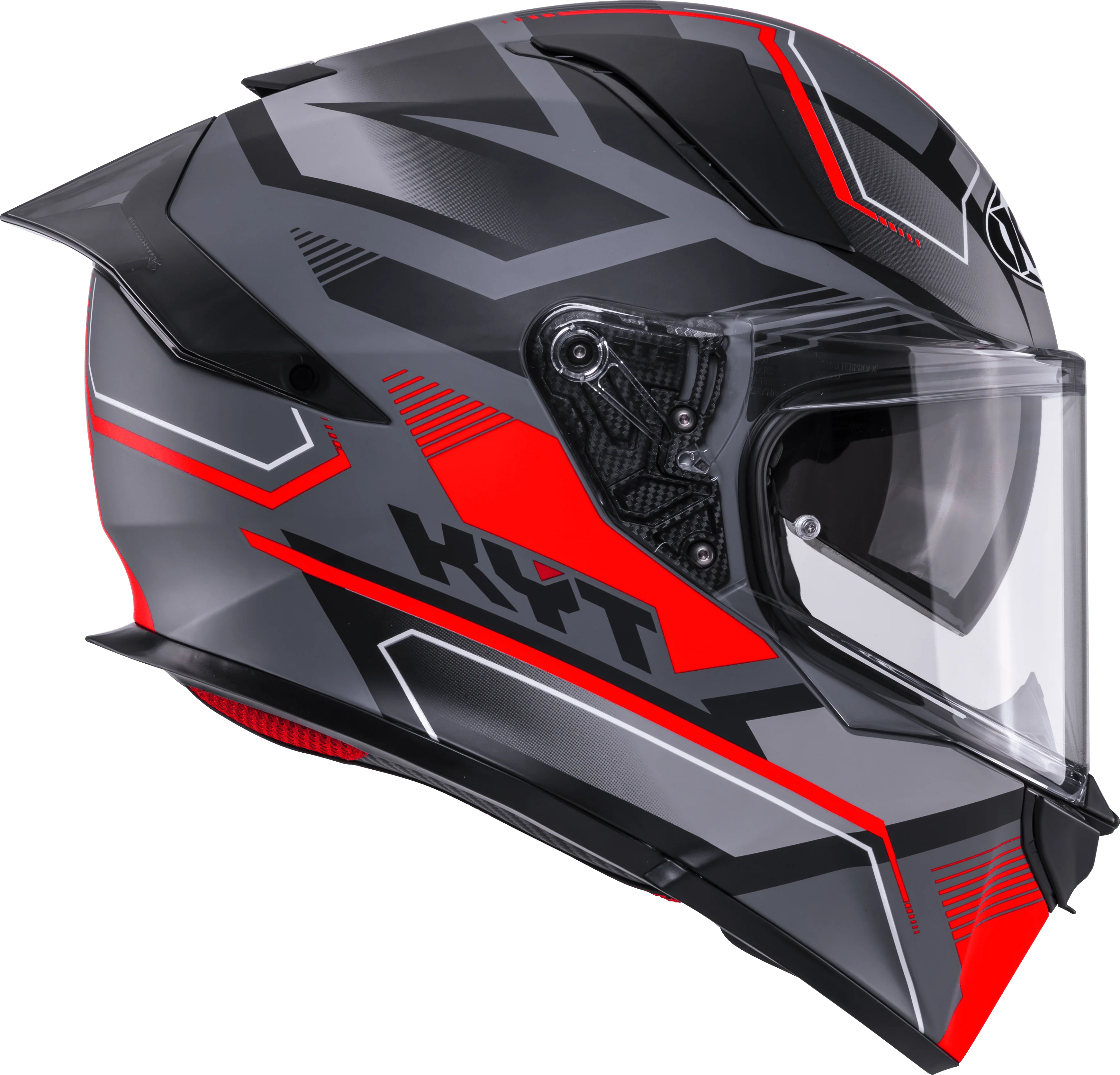 KYT R2R Helm Parsec Matt Grau / Rot Y6R20023 - Image 4