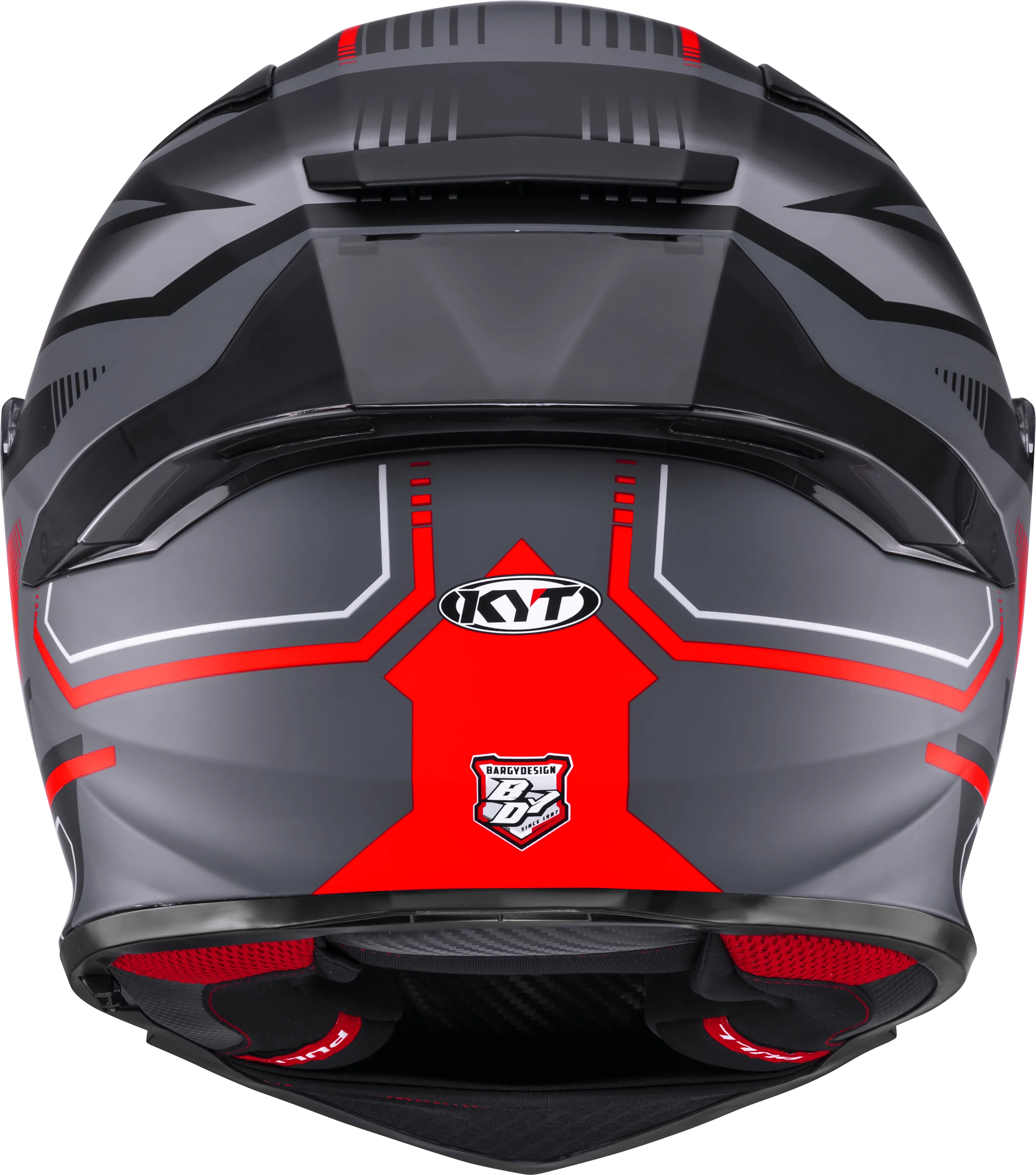 KYT R2R Helm Parsec Matt Grau / Rot Y6R20023 - Image 6