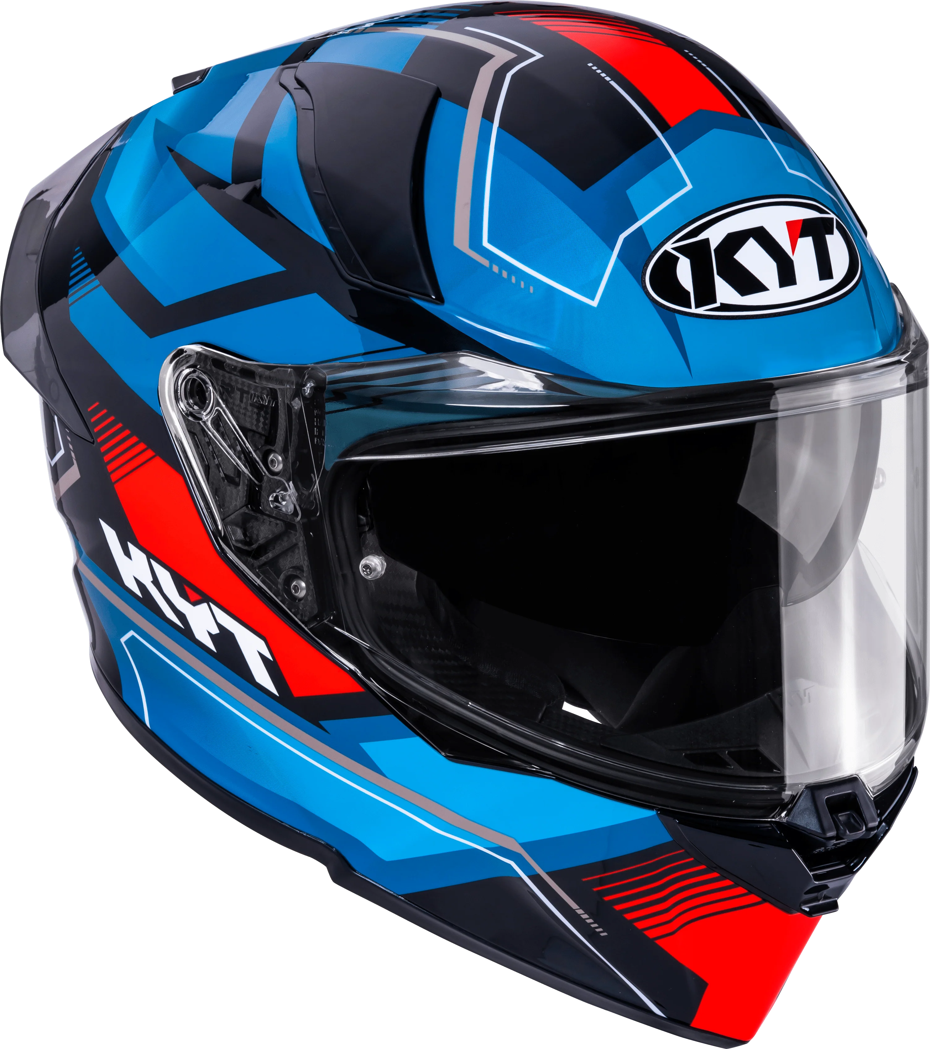 KYT R2R Helm Parsec Schwarz / Blau / Rot Y6R20024 - Image 3