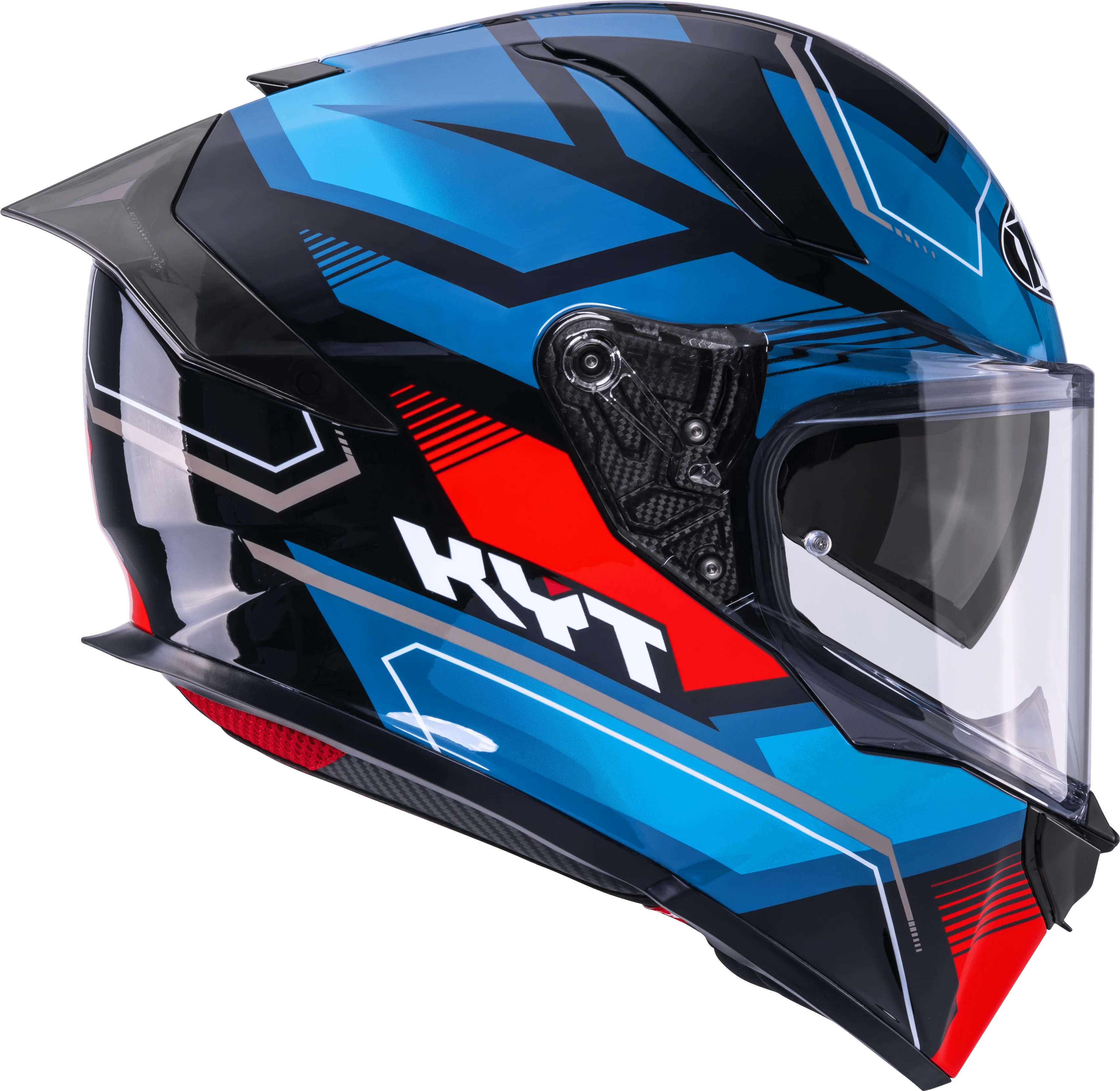 KYT R2R Helm Parsec Schwarz / Blau / Rot Y6R20024 - Image 4