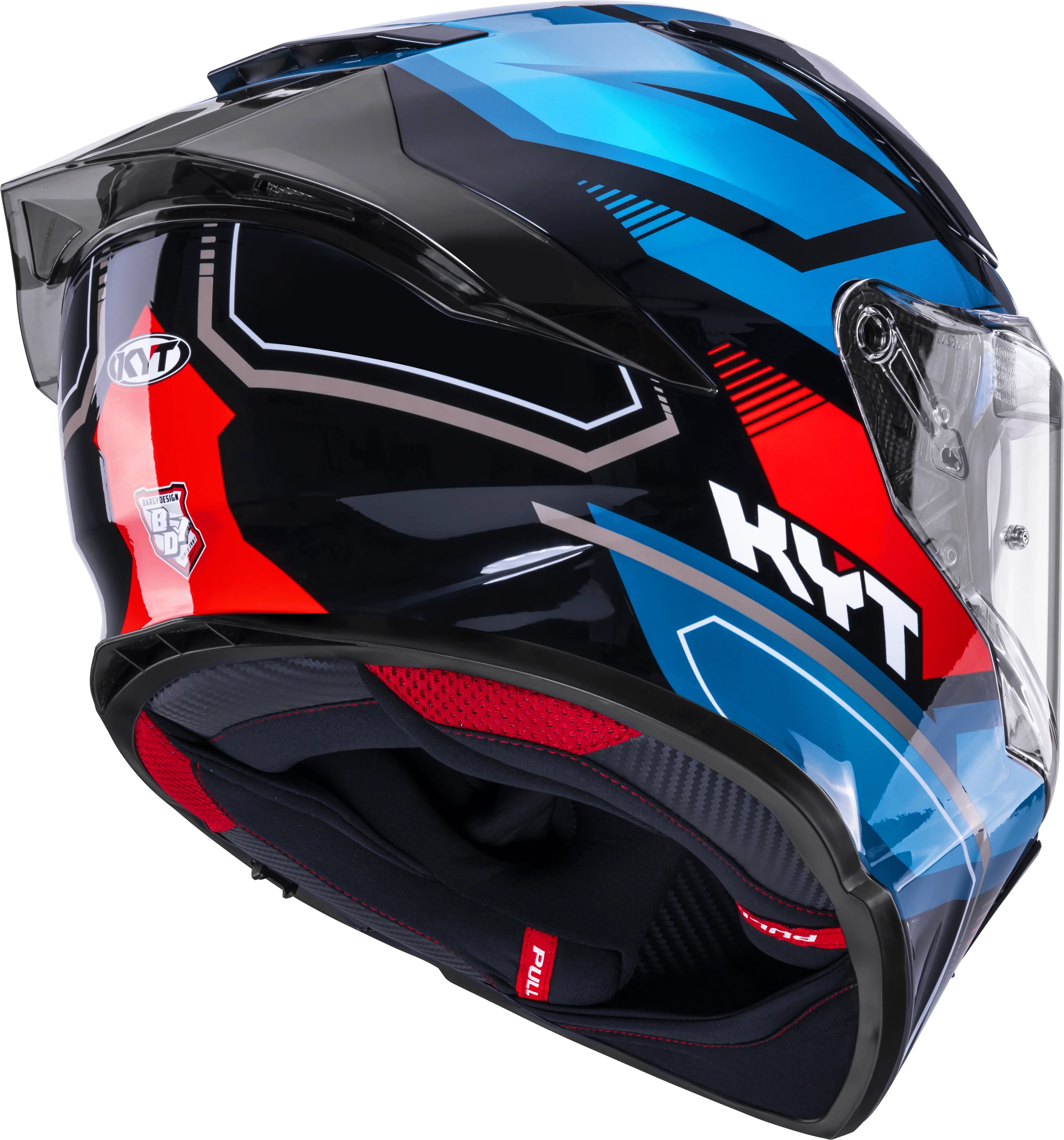 KYT R2R Helm Parsec Schwarz / Blau / Rot Y6R20024 - Image 5