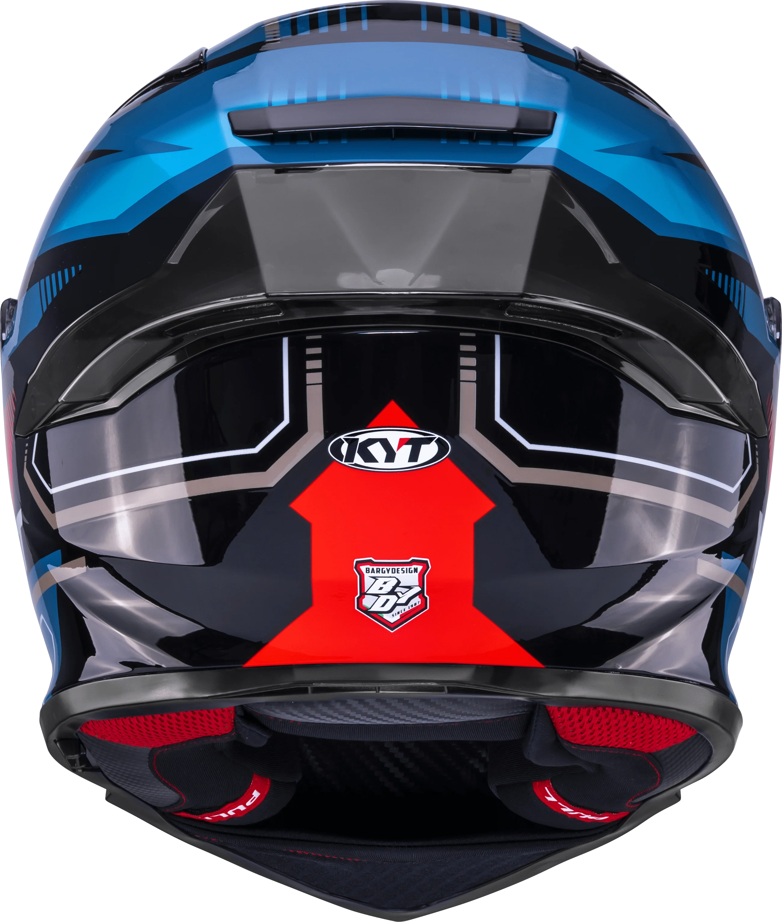 KYT R2R Helm Parsec Schwarz / Blau / Rot Y6R20024 - Image 6