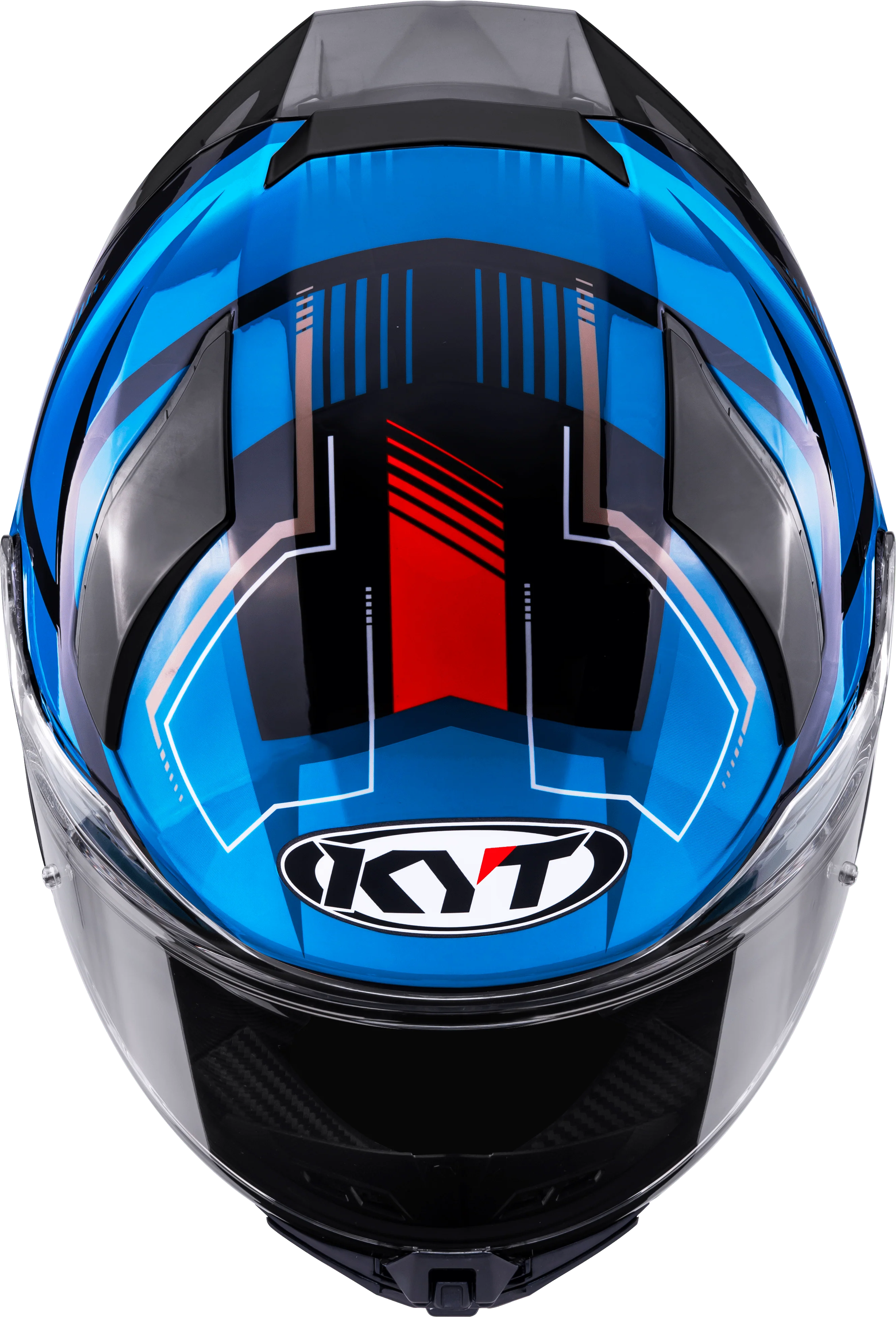 KYT R2R Helm Parsec Schwarz / Blau / Rot Y6R20024 - Image 9