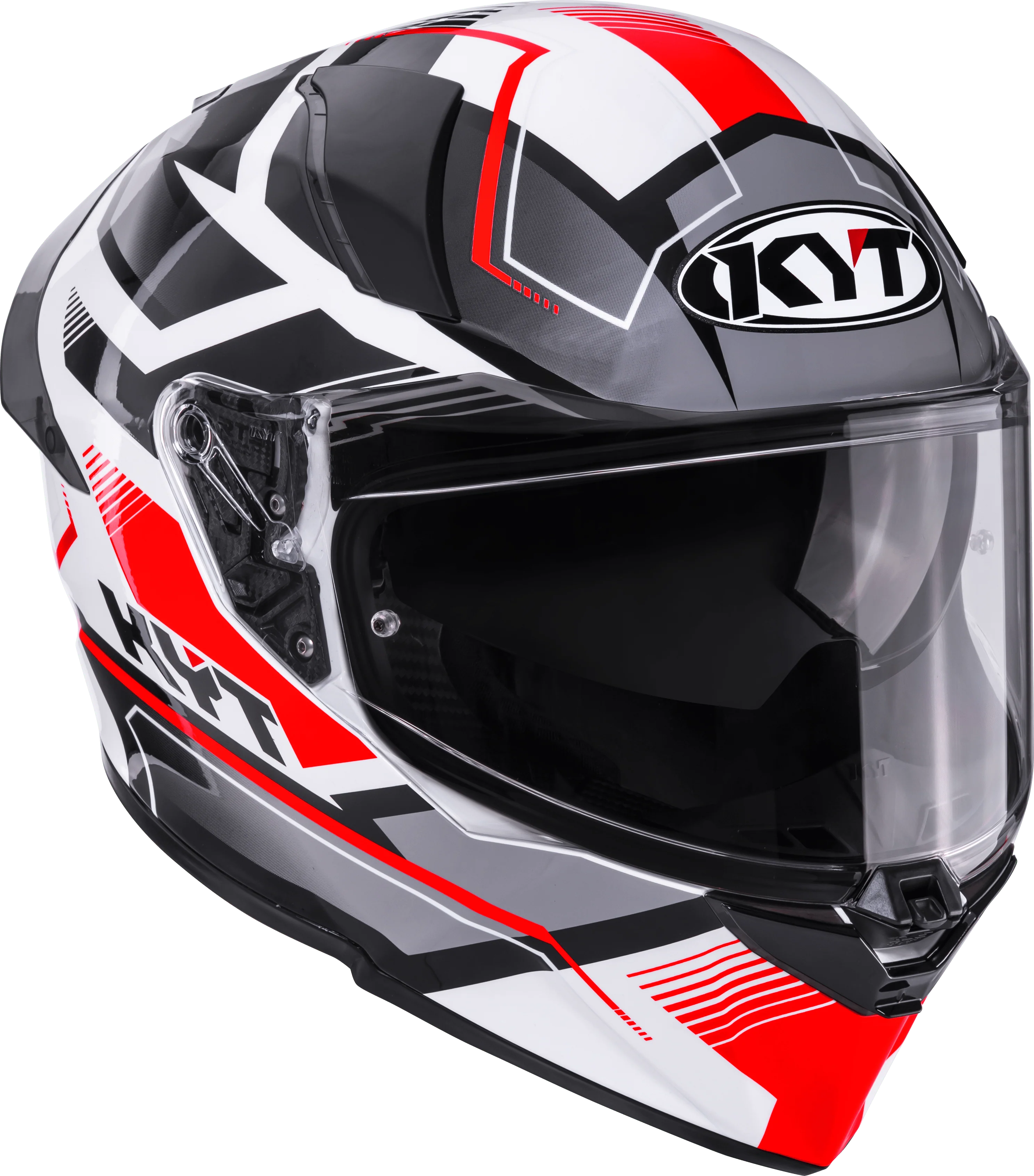 KYT R2R Helm Parsec Weiß/Rot Y6R20022 - Image 3